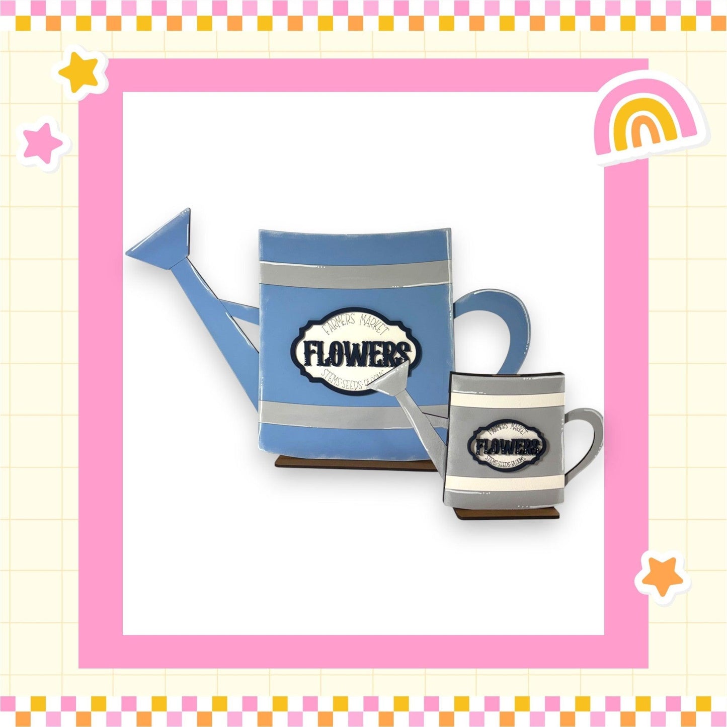 a picture of a coffee mug and a watering can
