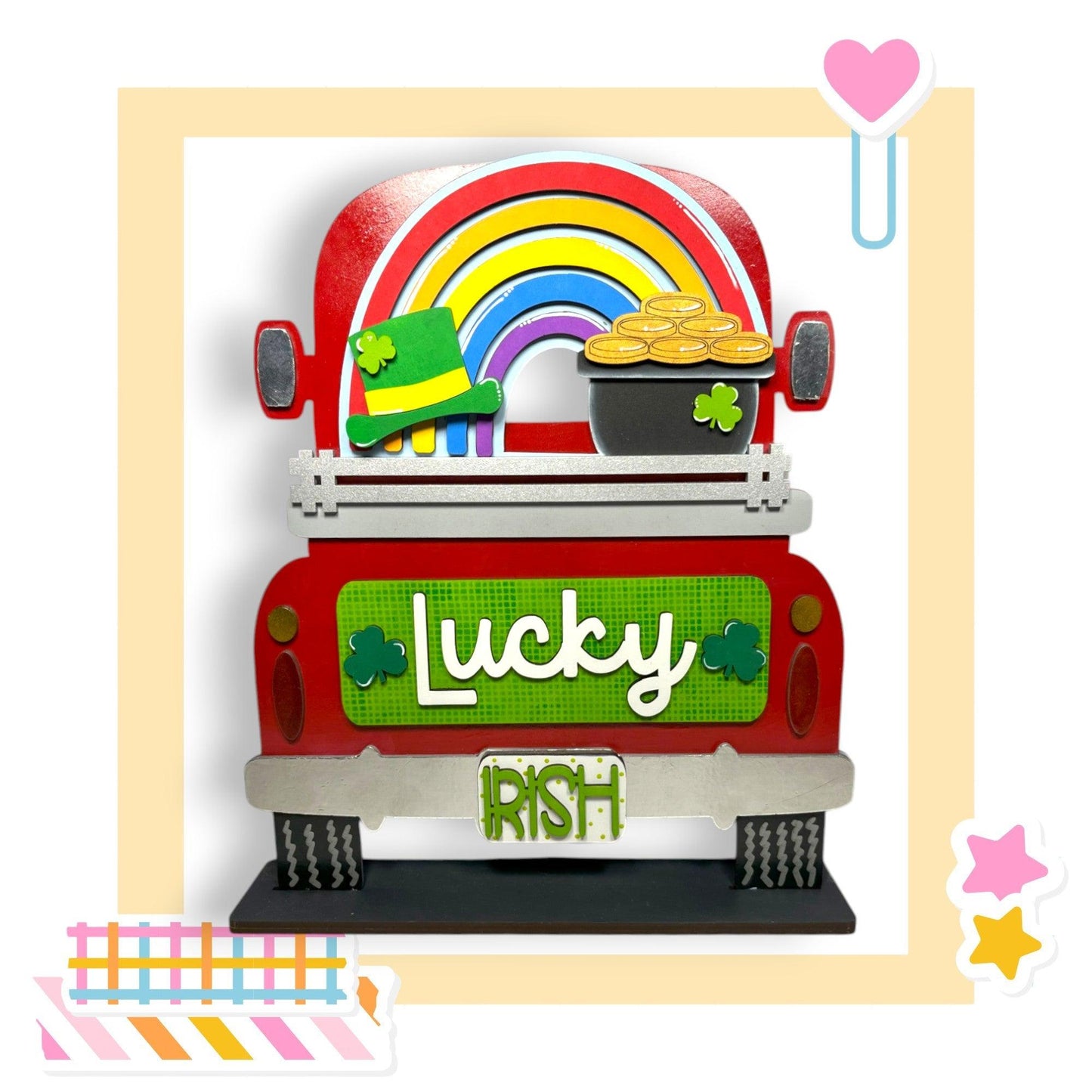 a picture of a lucky irish food truck