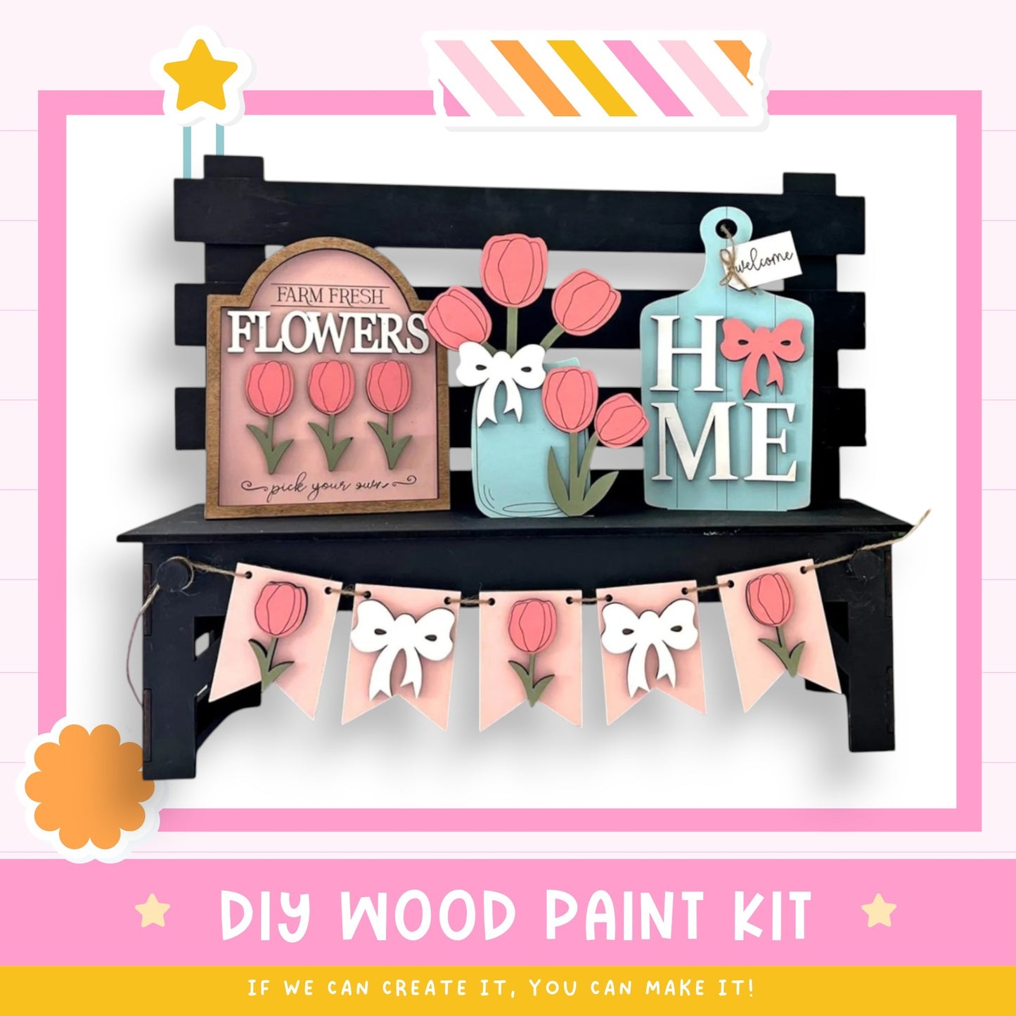 a picture of some flowers on a shelf