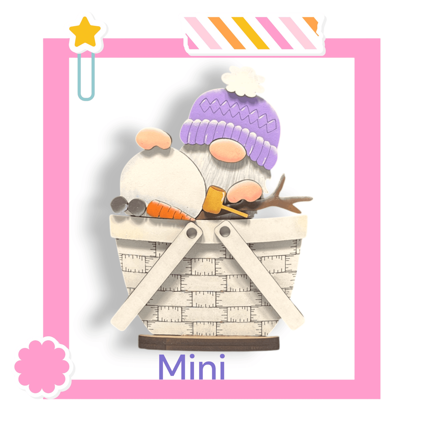 a picture of a stuffed animal in a basket