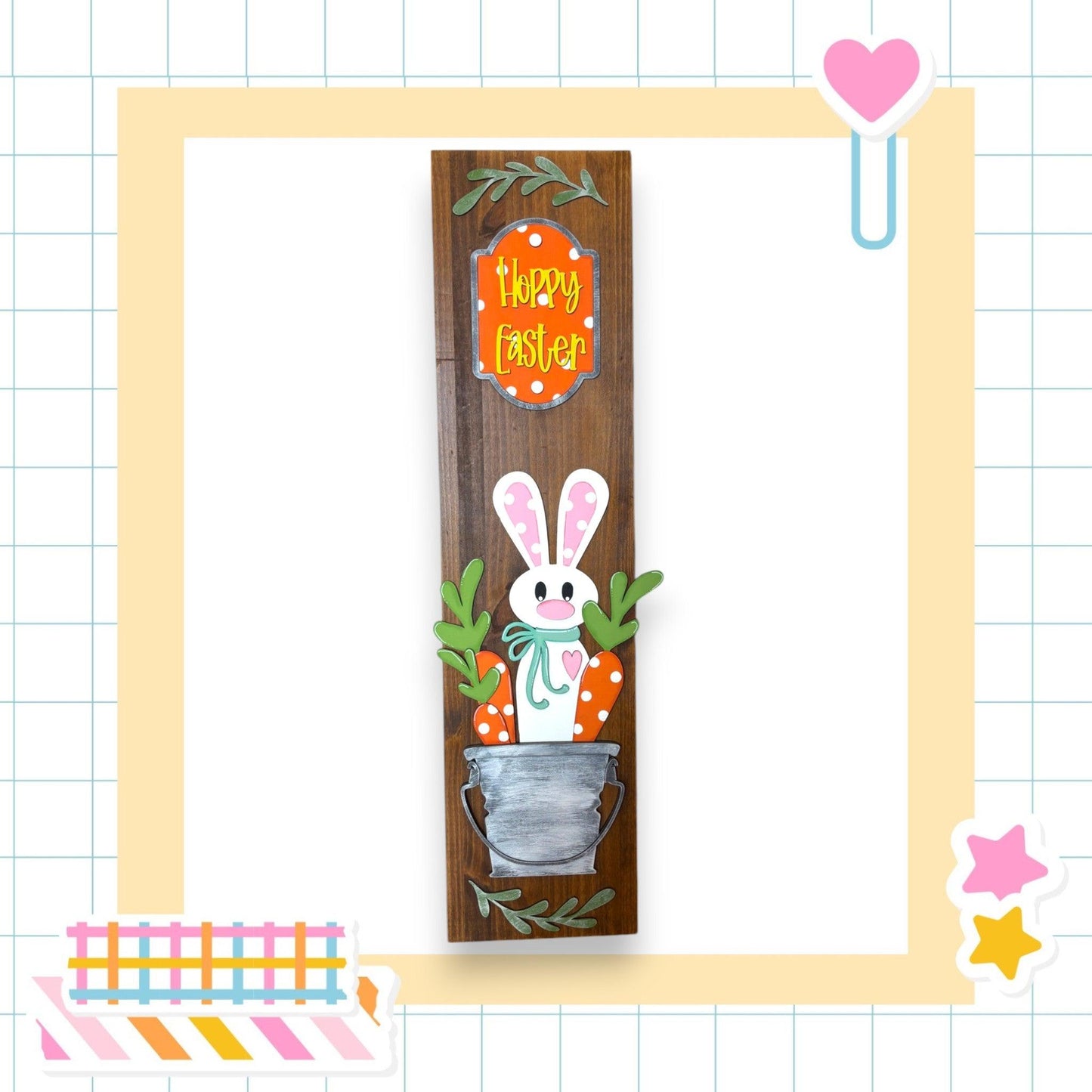 a picture of a bunny in a flower pot