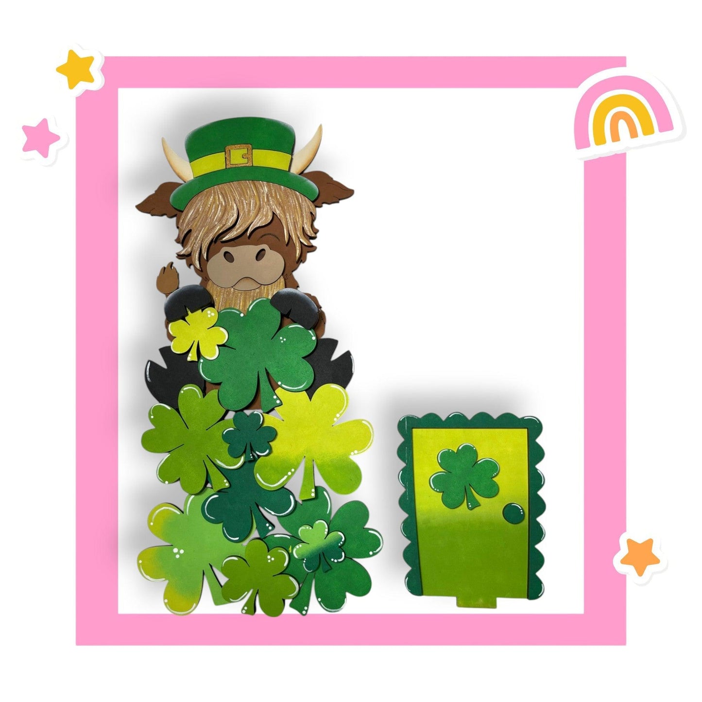 a st patrick's day card with a lepreti saint patrick's