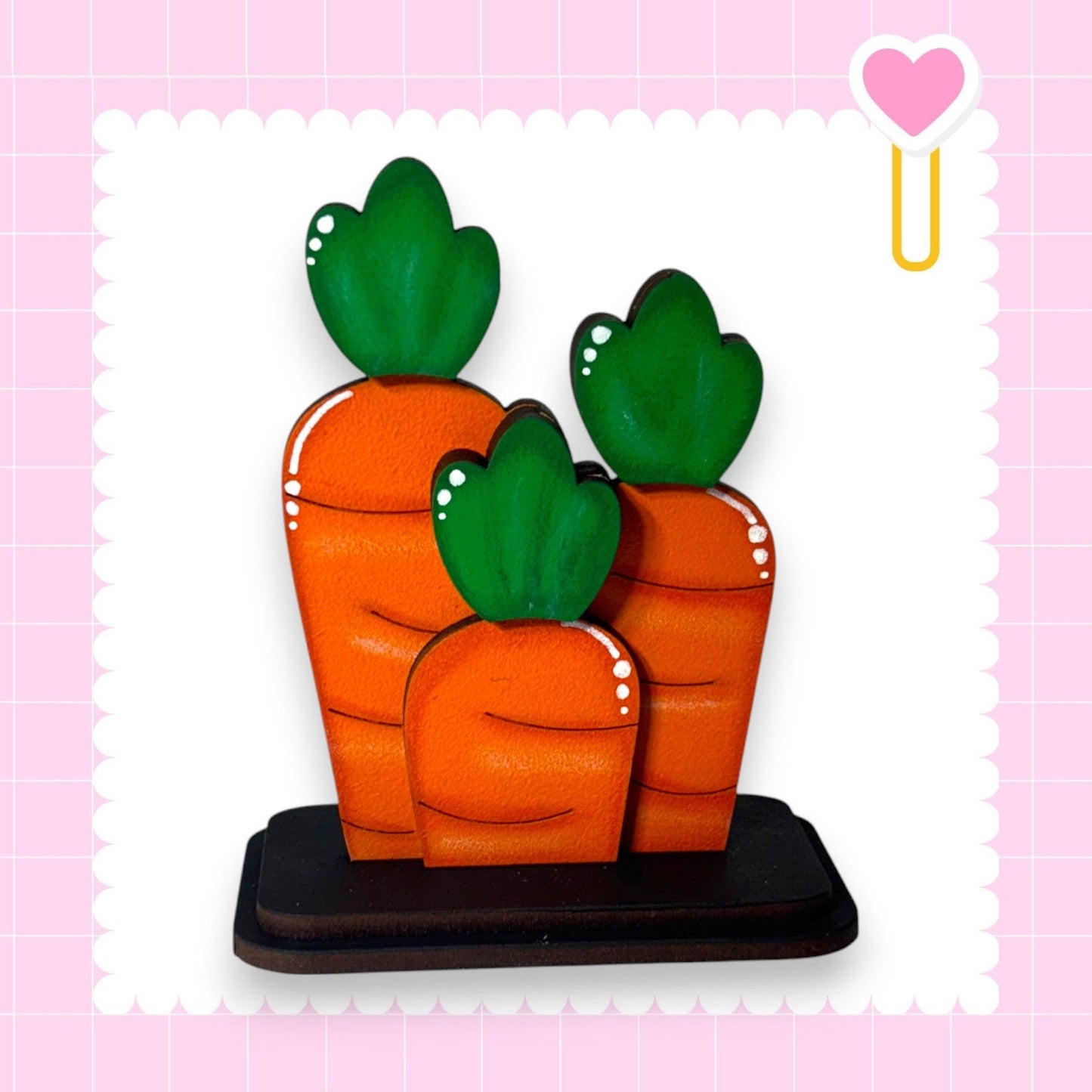a couple of carrots sitting on top of a table
