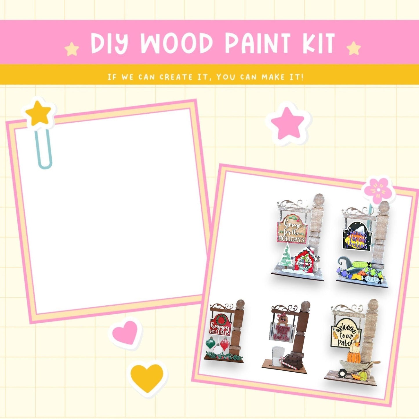 a picture of a wooden paint kit on a table