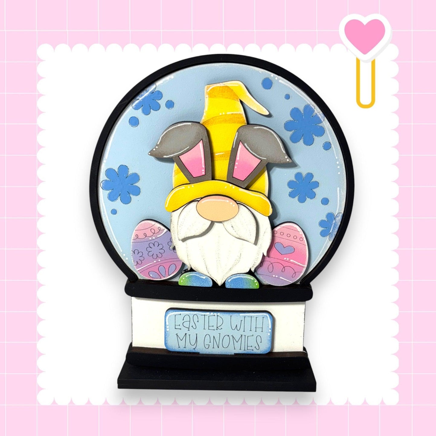 a snow globe with a picture of a dog inside of it