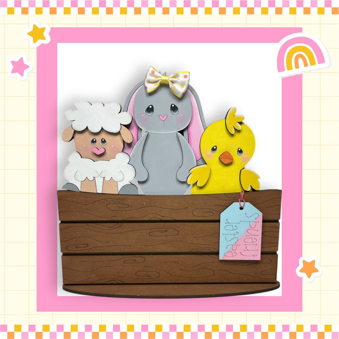 a picture of some animals in a box