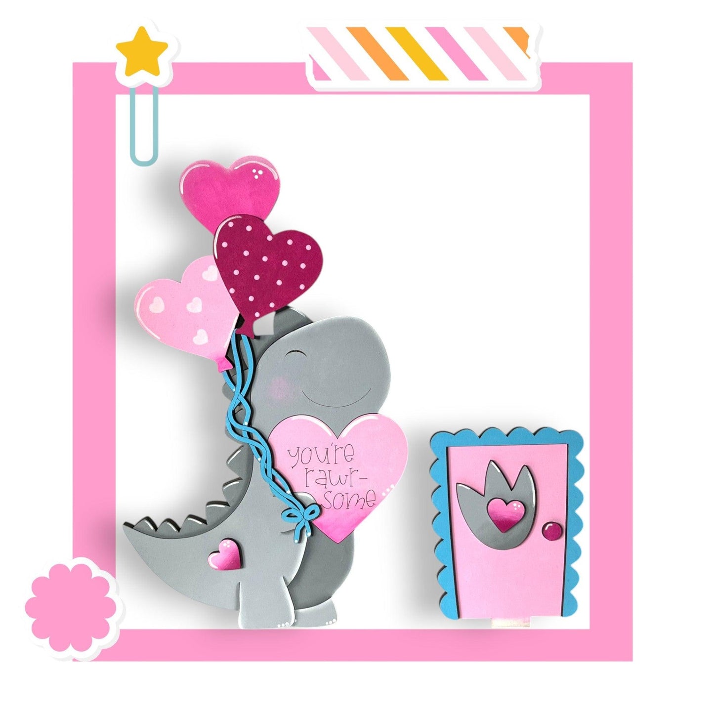 a card with a elephant holding a bunch of balloons