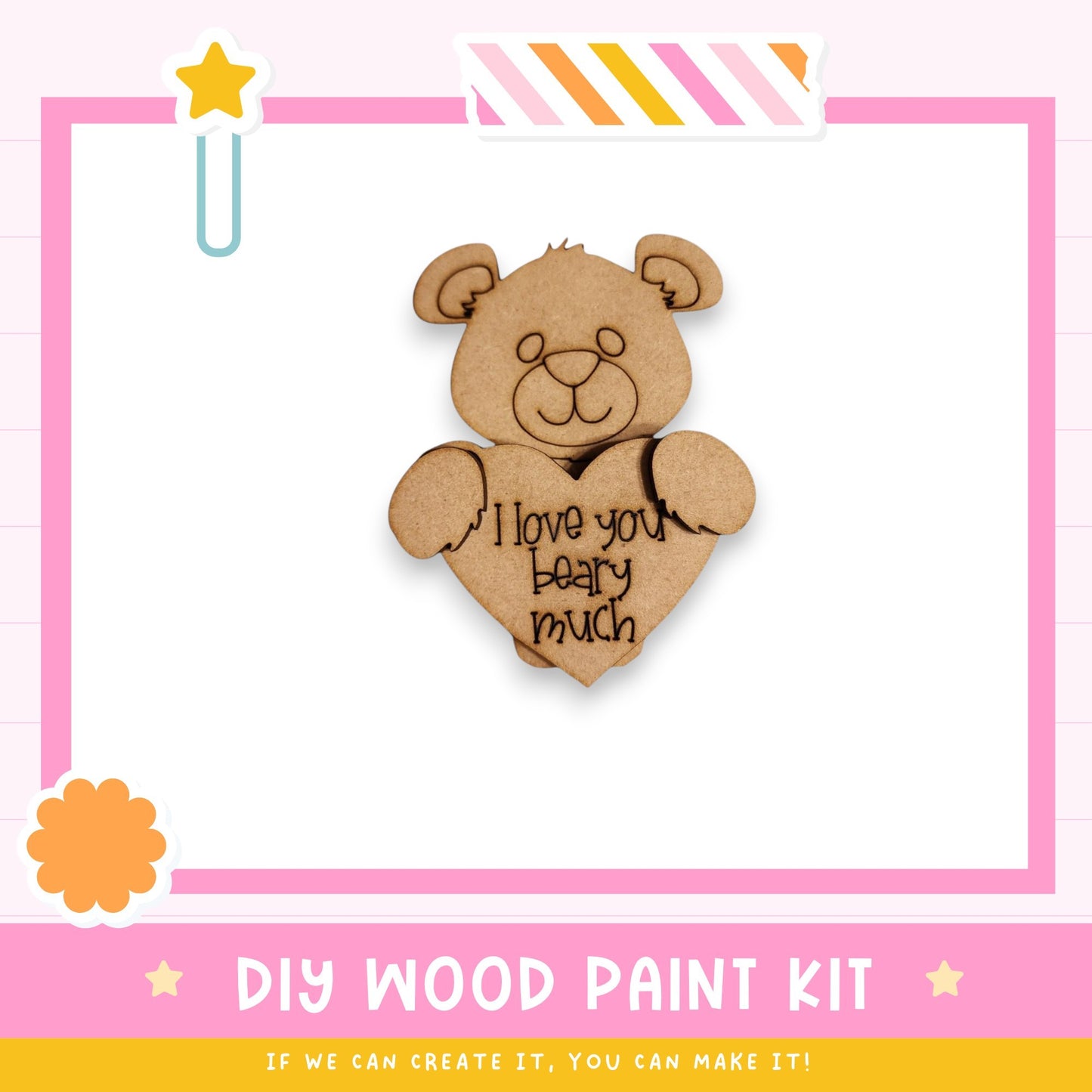 Adorable Mug Hugger | Valentines Teddy Bear | Perfect Gift Topper for Mugs, Plants, and More!