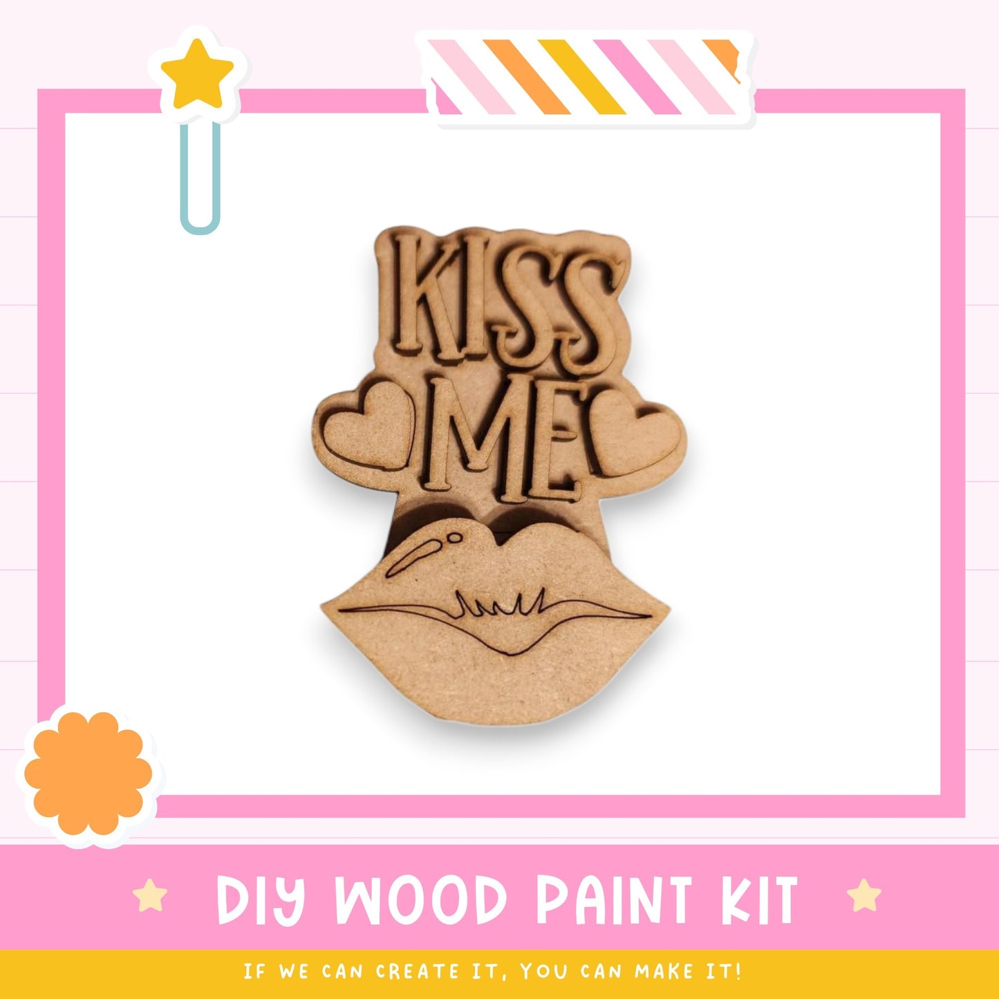Adorable Mug Hugger | Valentine's Day Kiss Me | Lips | Perfect Gift Topper for Mugs, Plants, and More!