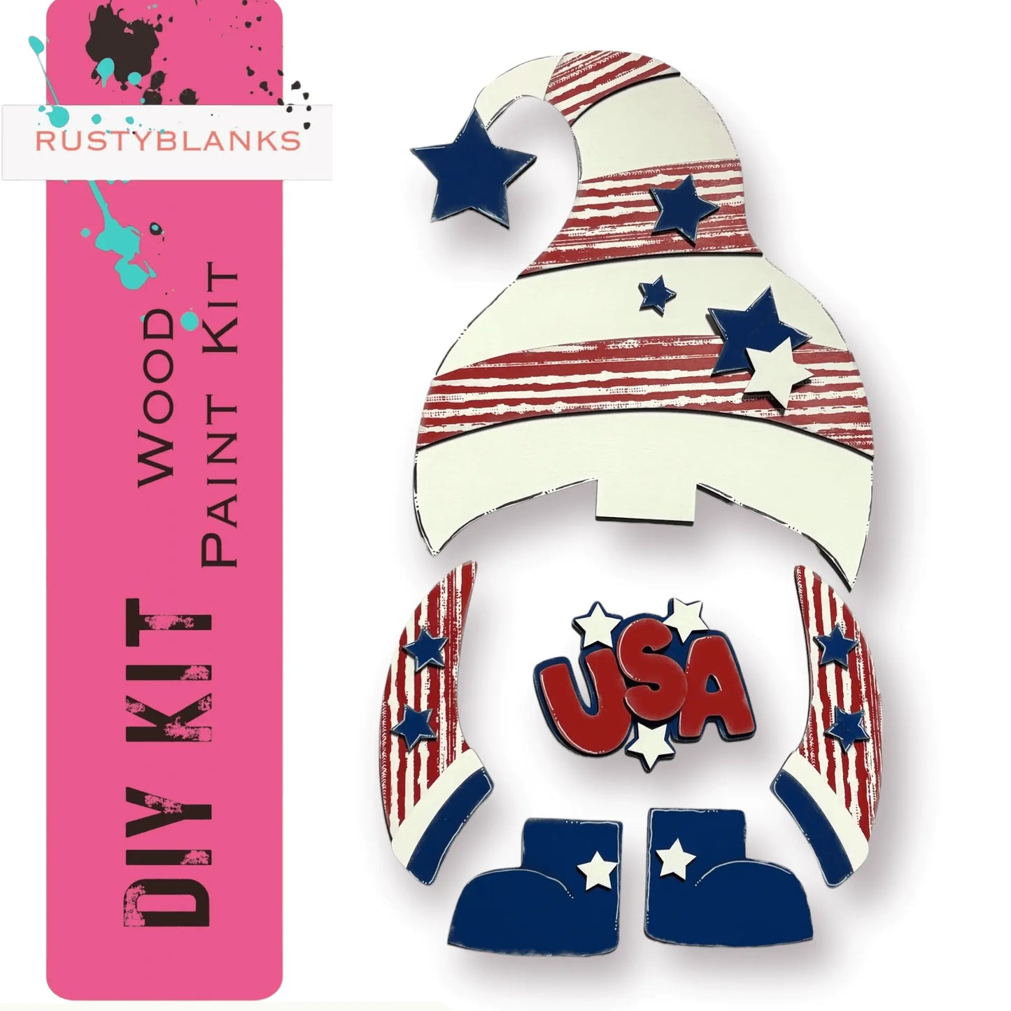 a picture of a patriotic hat with stars and stripes