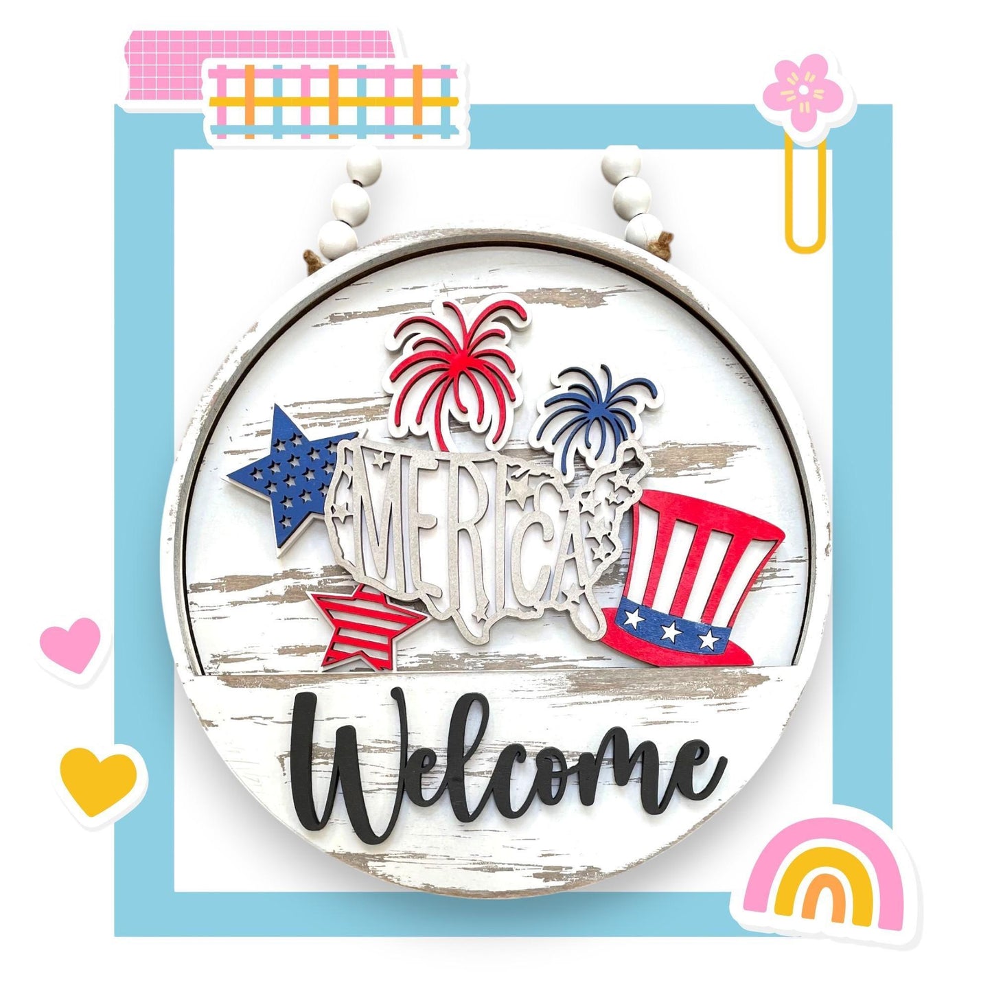 a picture of a welcome sign on a wall