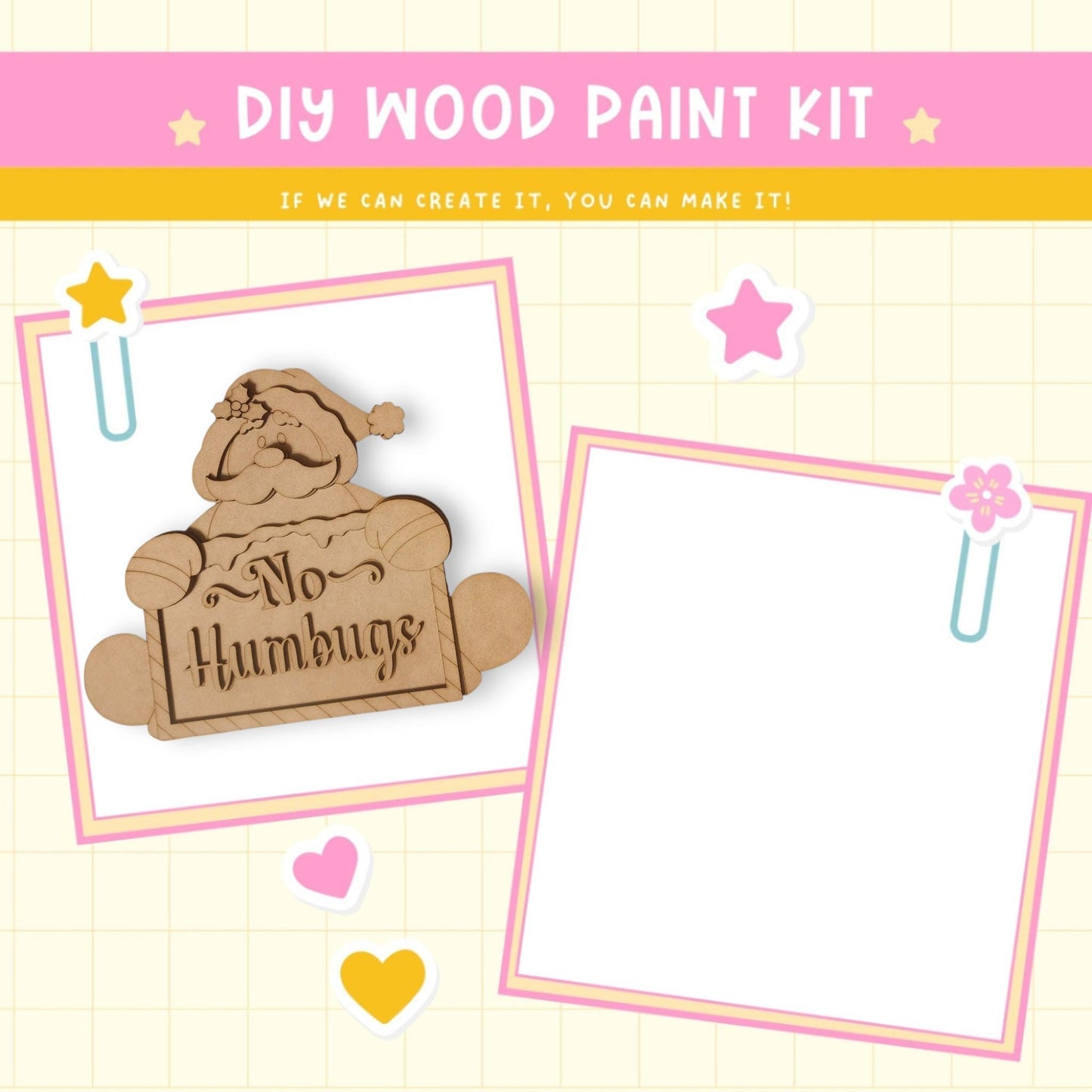 a picture of a dog with a sign that says no humbug