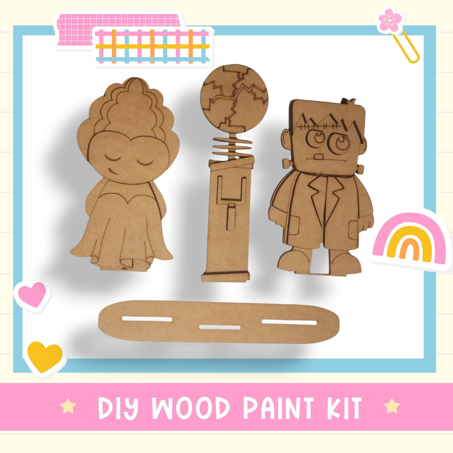 a cardboard cutout of a man and a woman