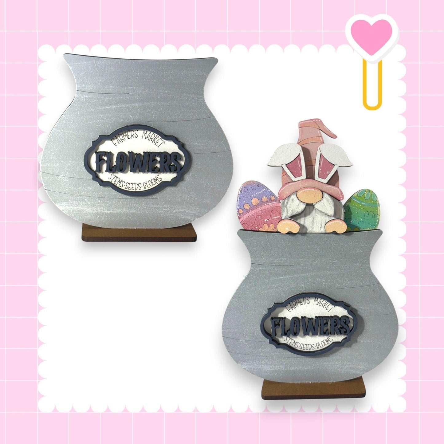a couple of vases sitting on top of each other