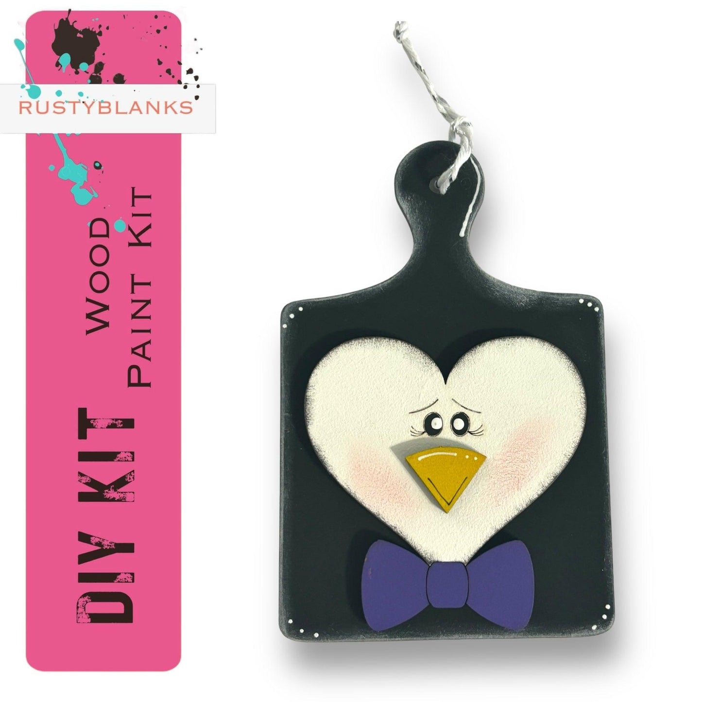 a picture of a penguin with a bow tie