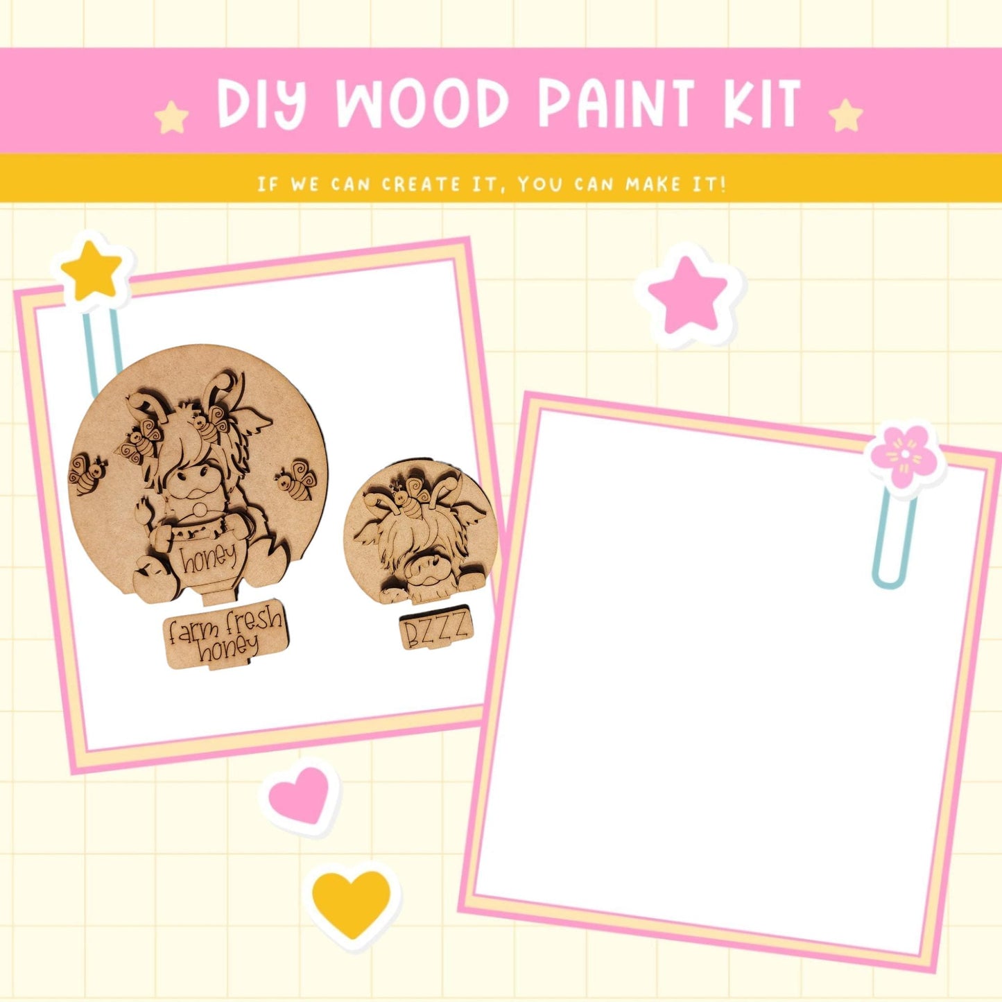 a picture of a picture of a wooden painting kit