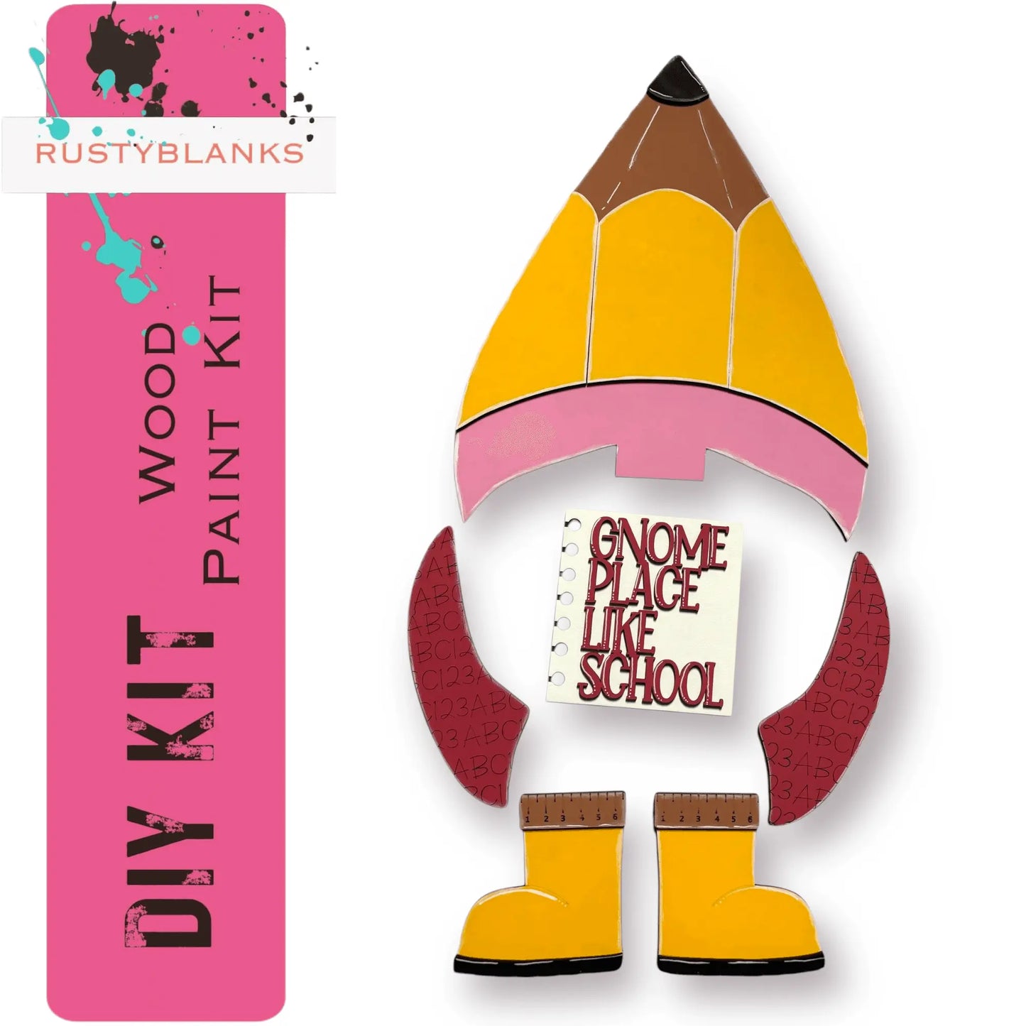 Standing GnomeTeacher Add On RusticFarmhouseDecor