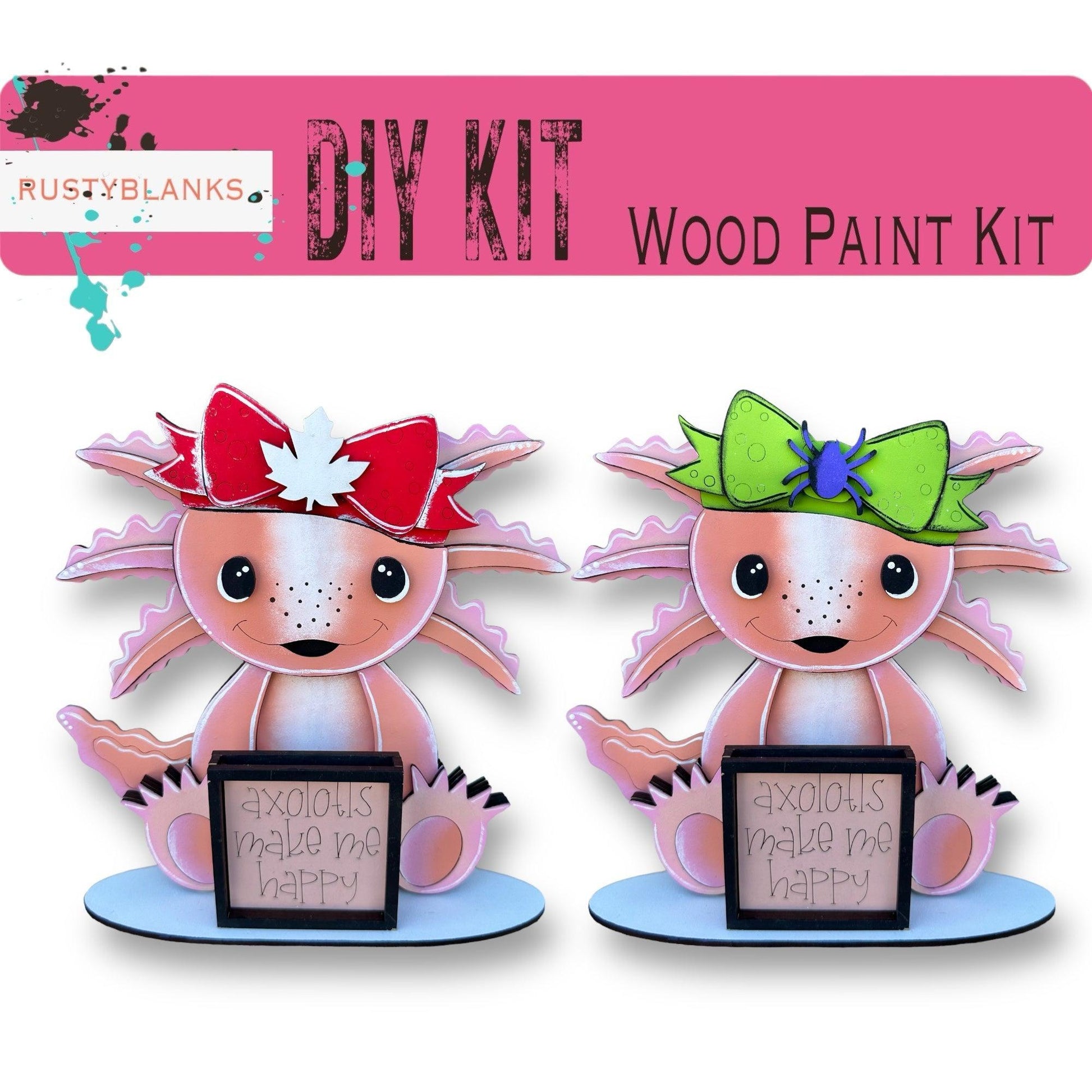 a pair of pink kits with a picture of a dog