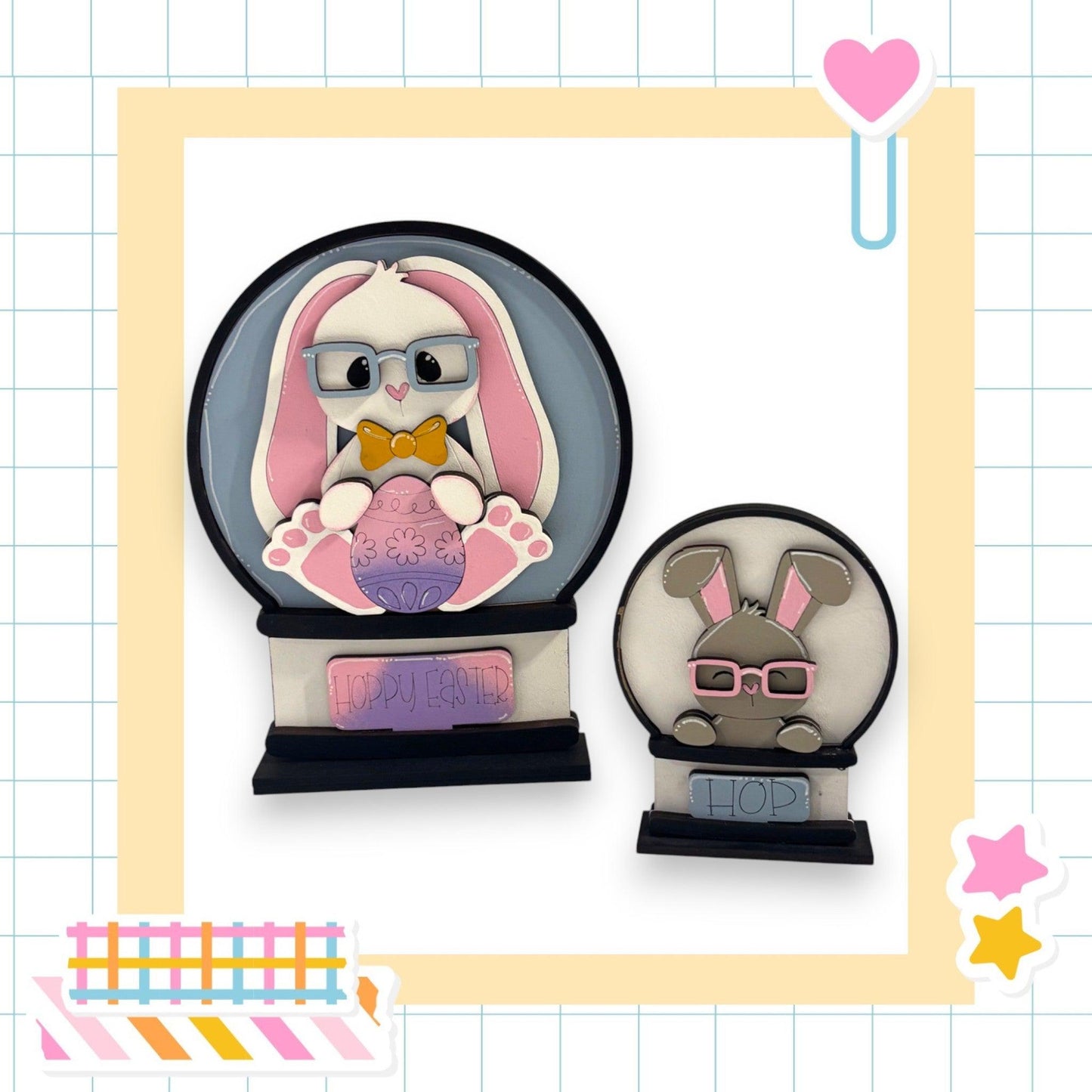 a card with a picture of a bunny holding a cupcake