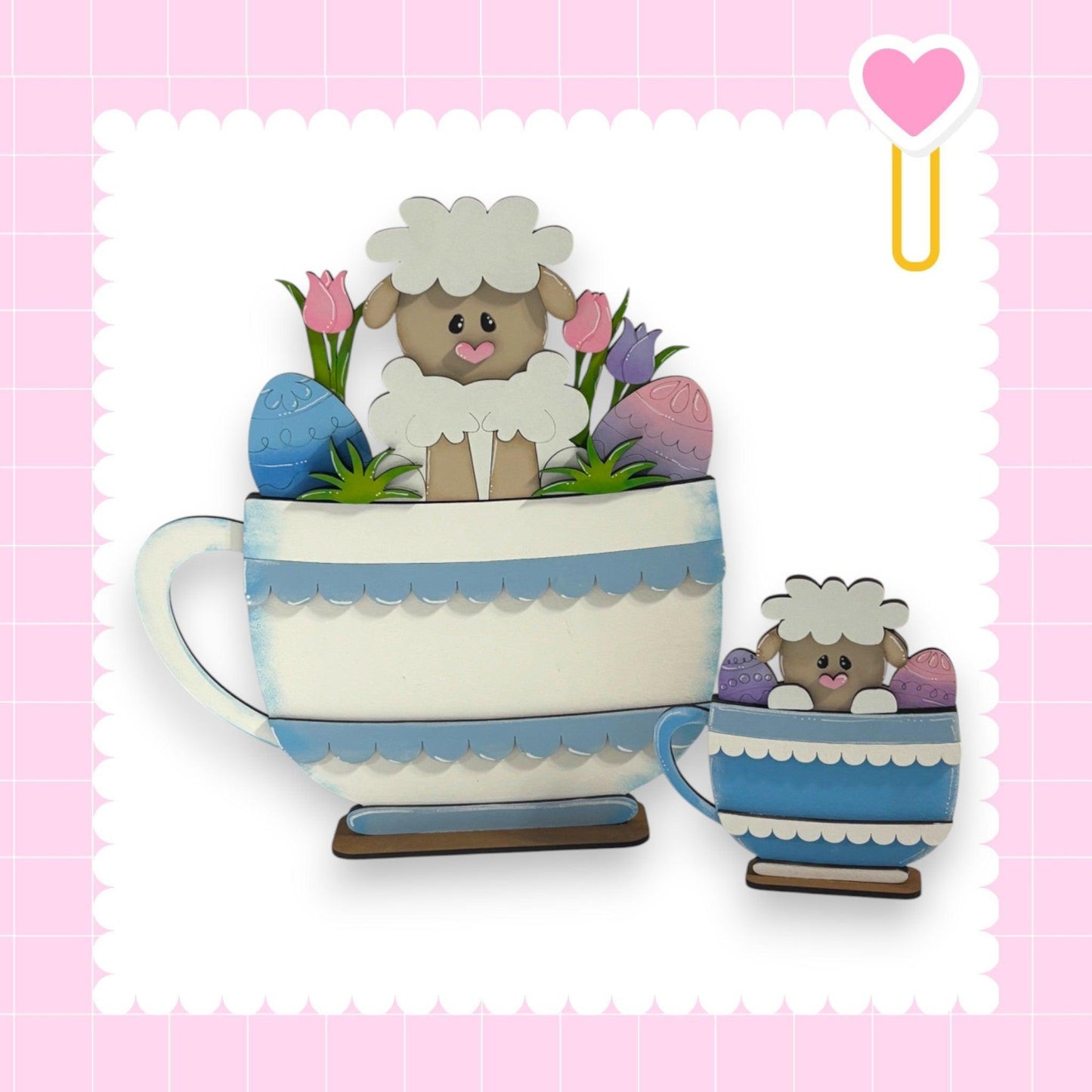 a picture of a cup with a sheep in it