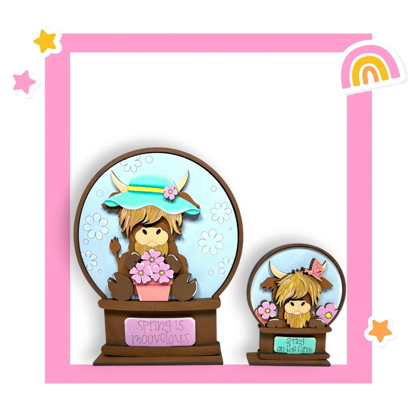 a couple of figurines sitting on top of a table