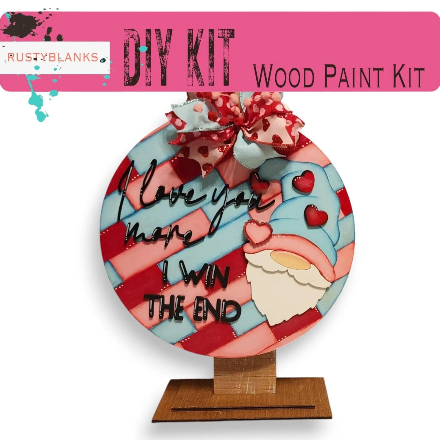 a wooden craft kit with a picture of a cupcake