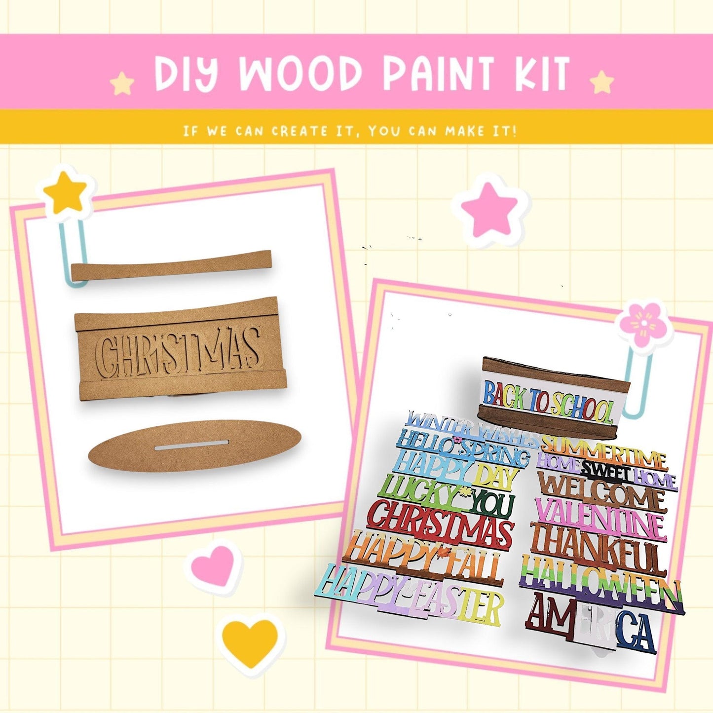a diy wood paint kit for christmas