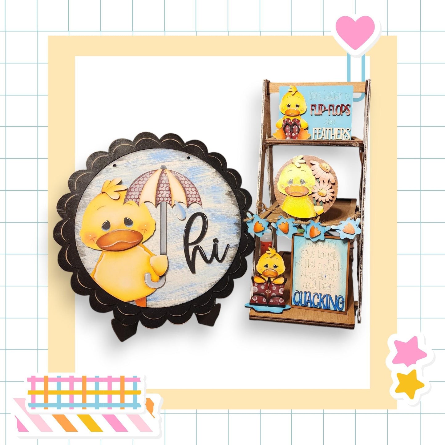 a picture of a picture of a duck with an umbrella