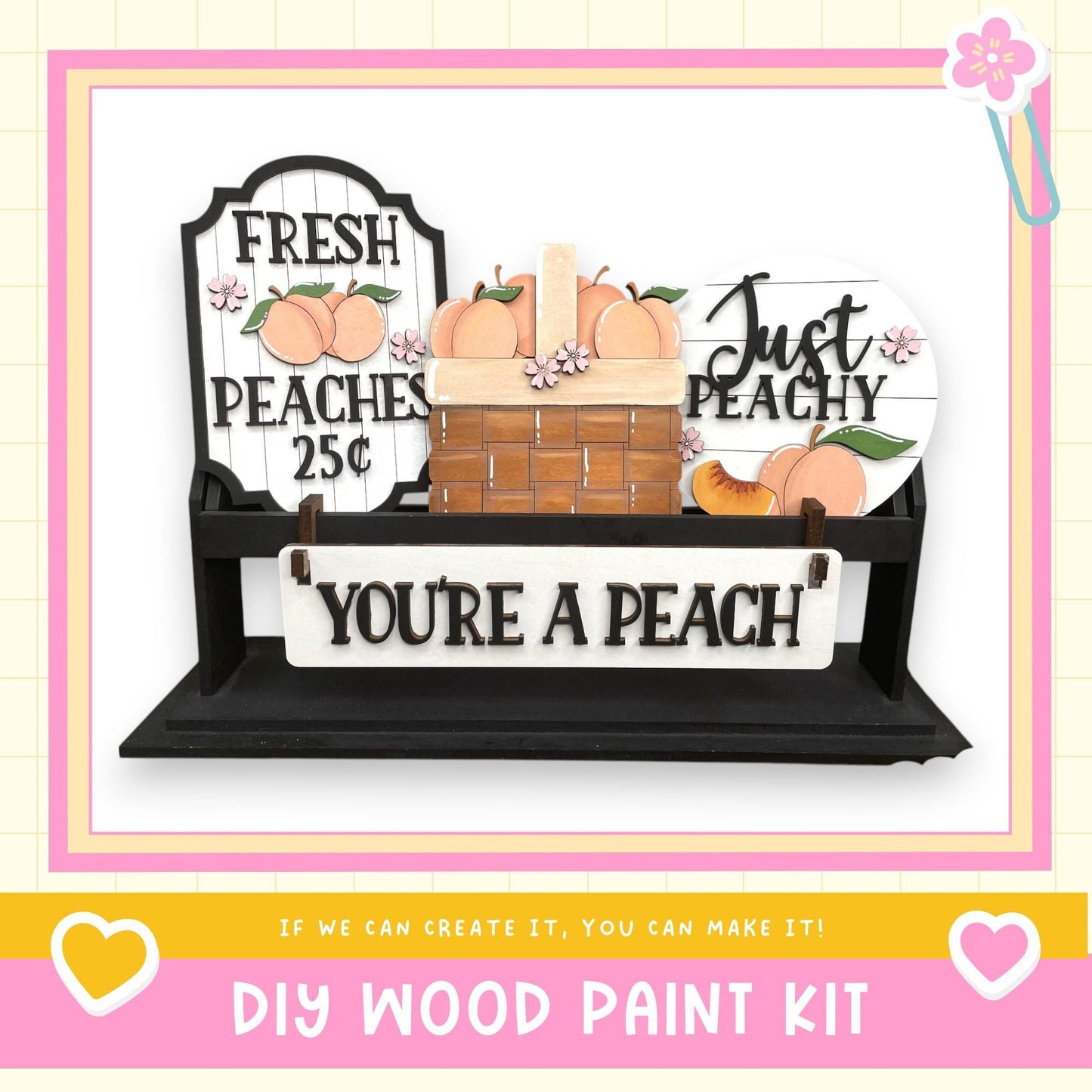a sign that says you're a peach on it