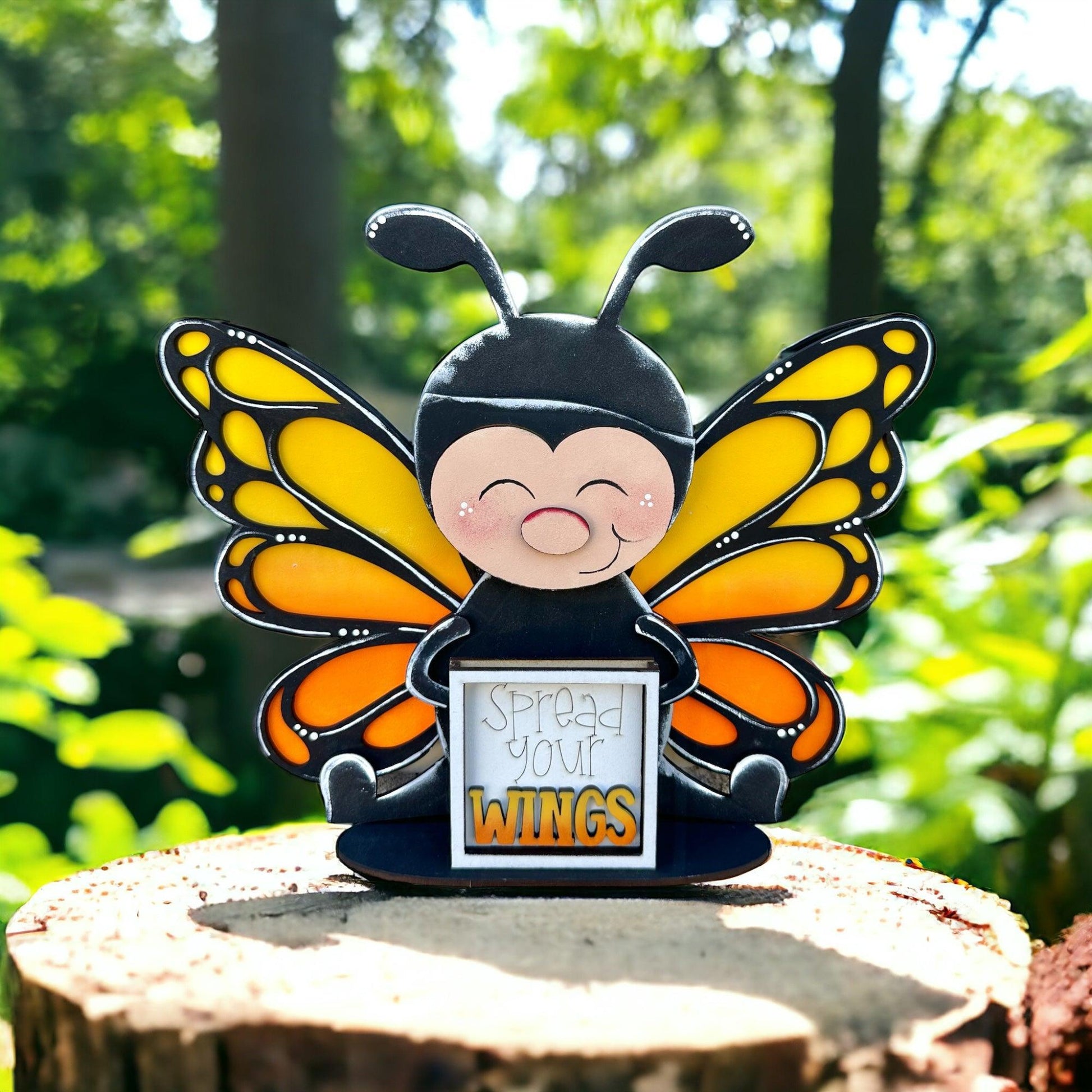 a picture frame with a picture of a butterfly on it
