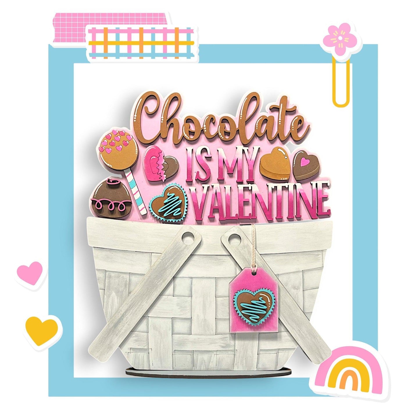 a picture of a basket of chocolates and candy