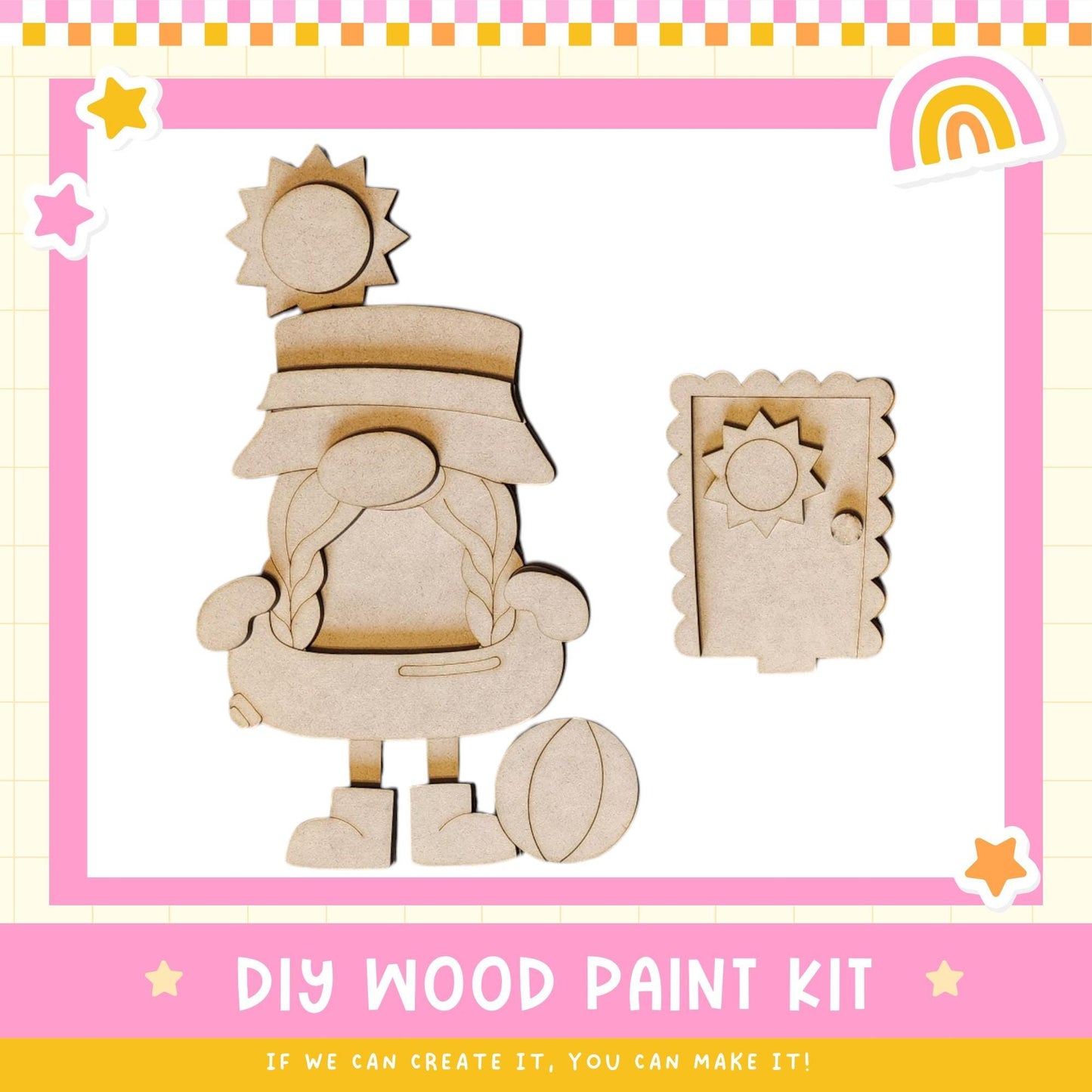 a picture of a wooden painting kit