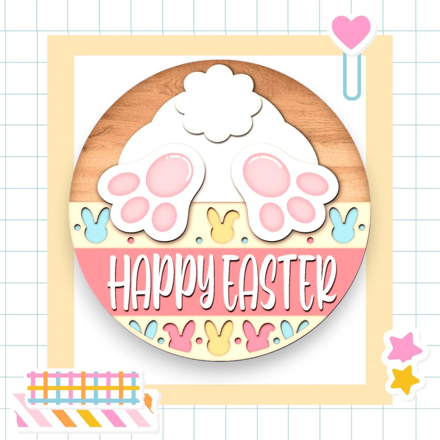 a picture of a happy easter card