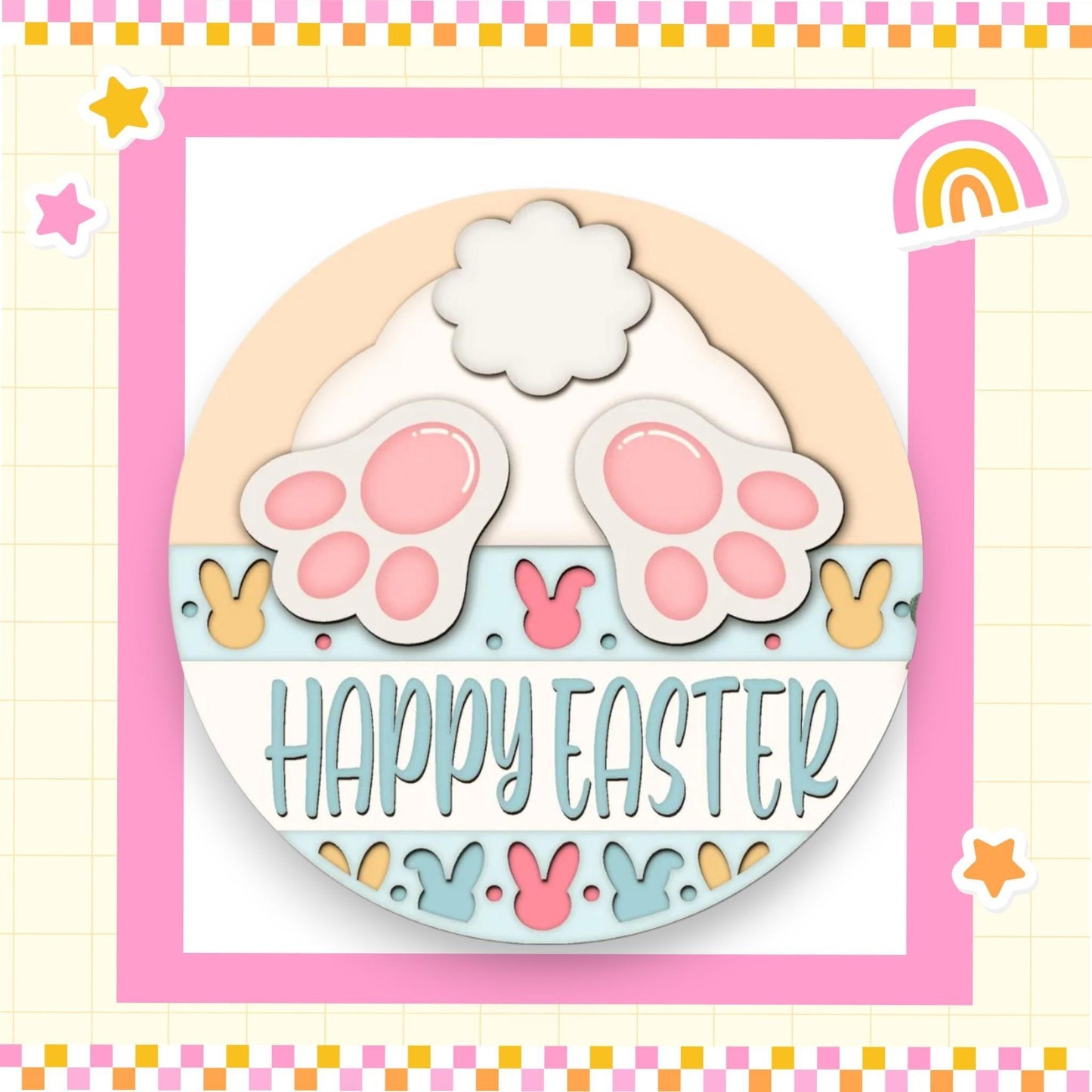 a picture of a happy easter card