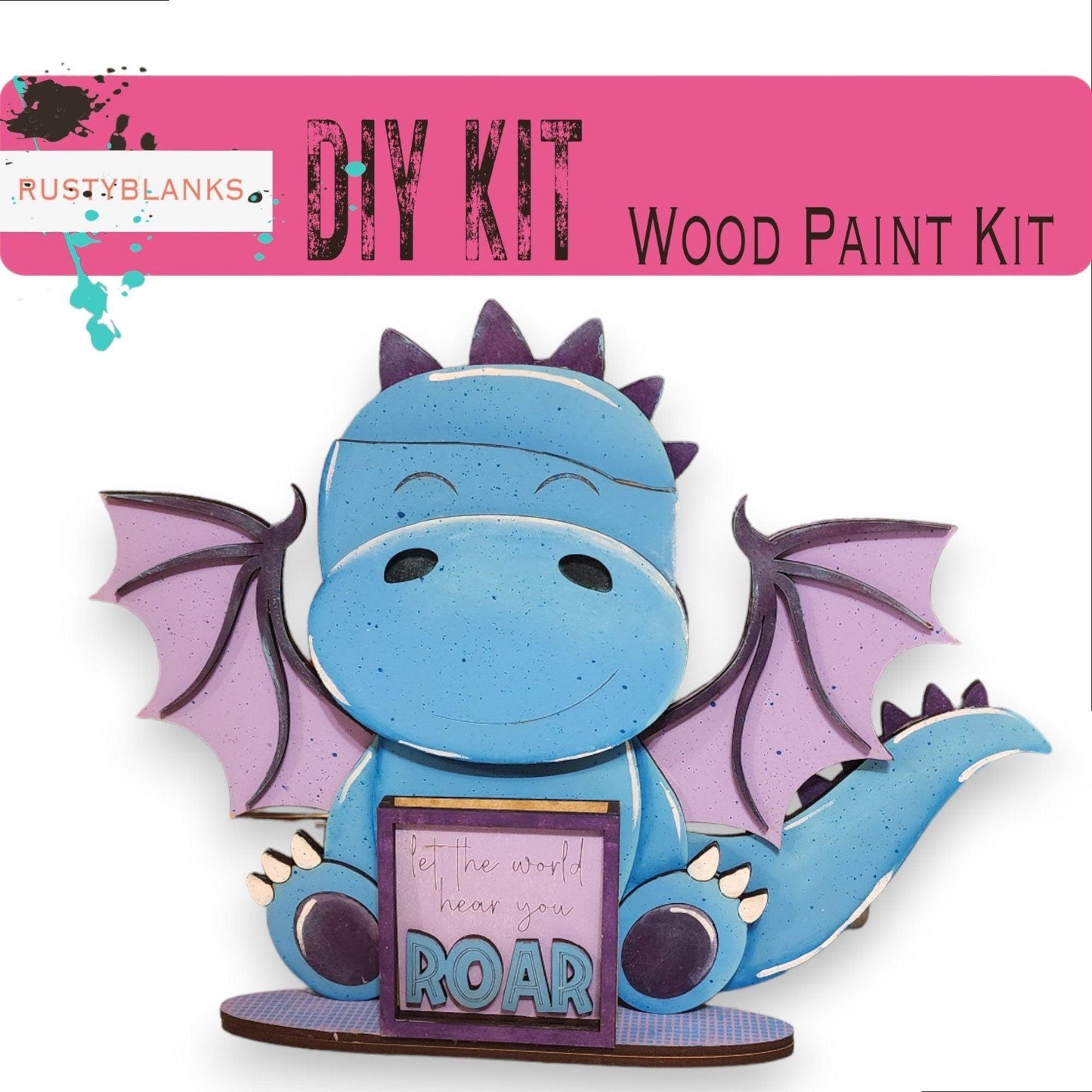 Dragon with 12 Interchangeable Seasonal Hats, Insert and tile holder, Season DIY Decor - RusticFarmhouseDecor