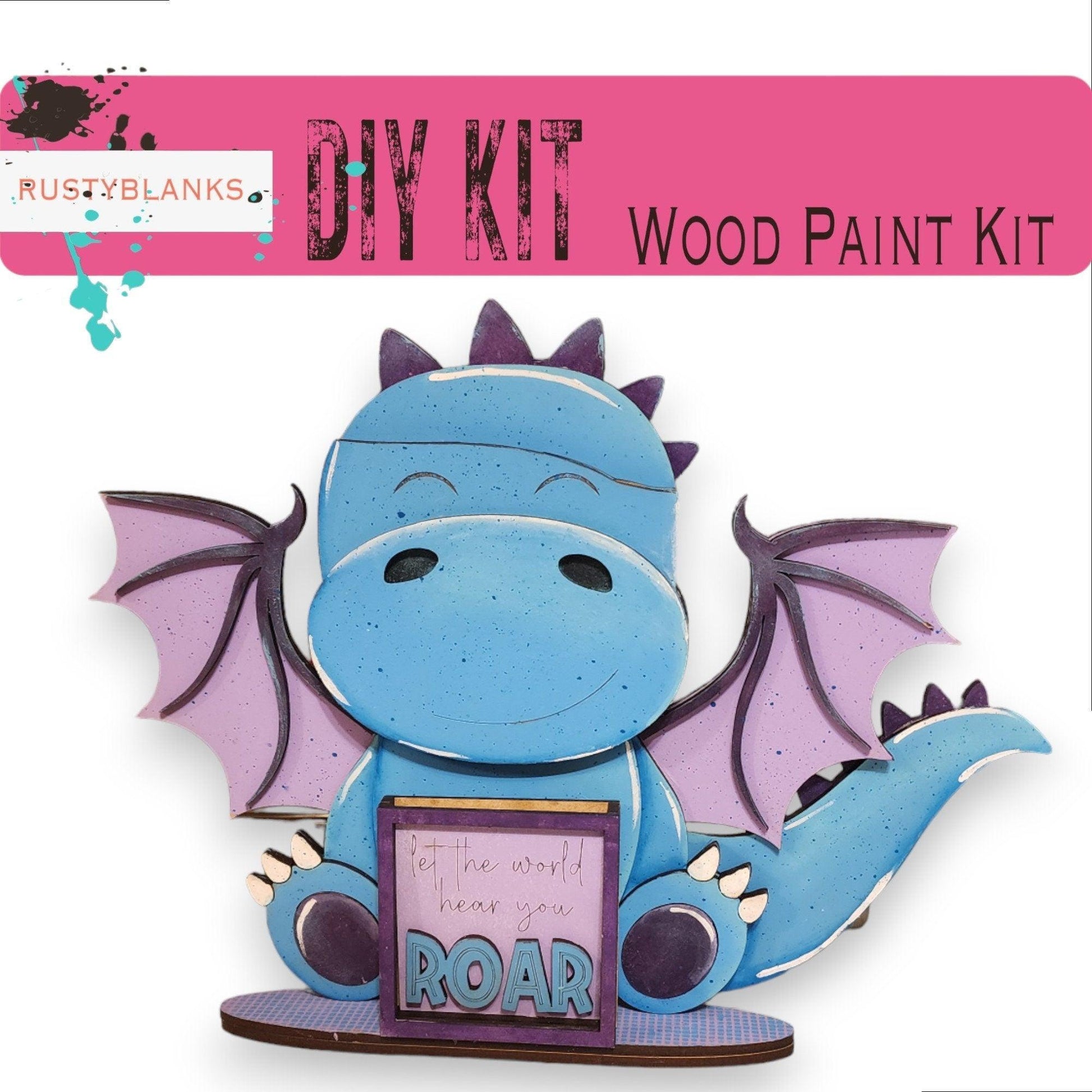 Dragon with 12 Interchangeable Seasonal Hats, Insert and tile holder, Season DIY Decor - RusticFarmhouseDecor