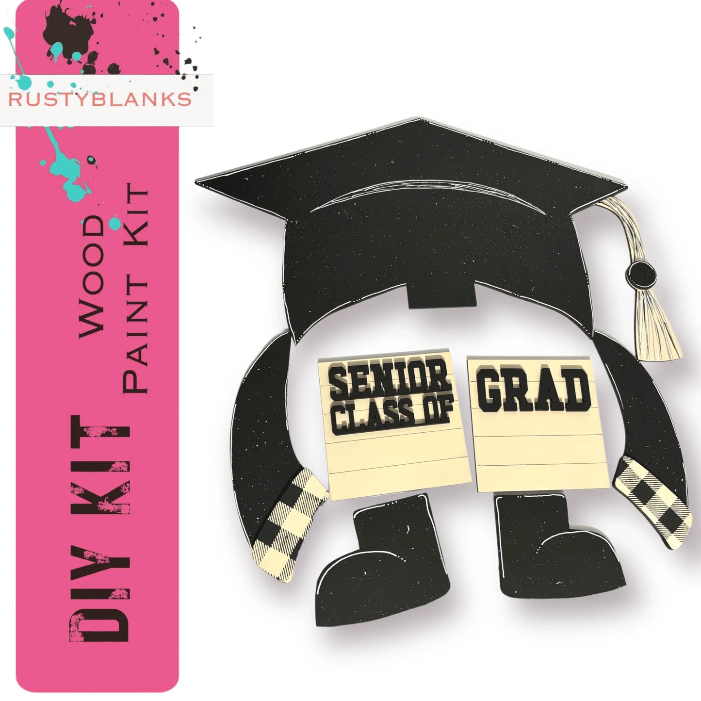 a paper cut out of a graduation cap and gown