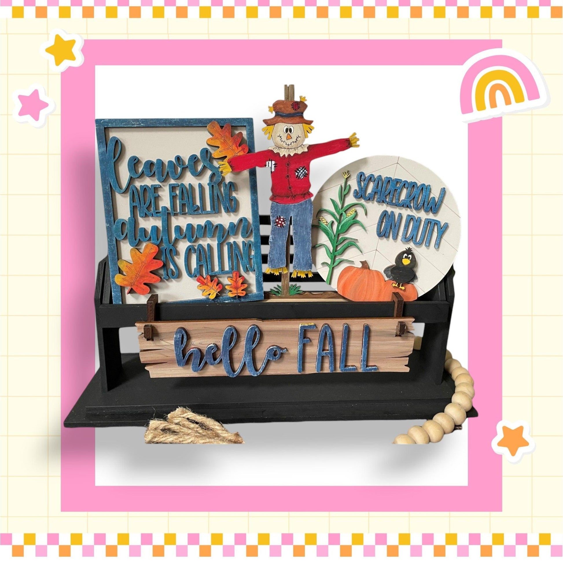 a picture of a shelf with a sign on it