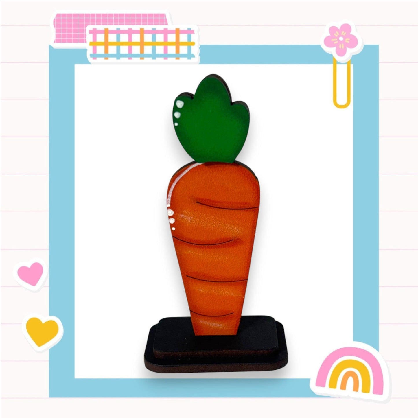 a carrot with a green leaf on top of it
