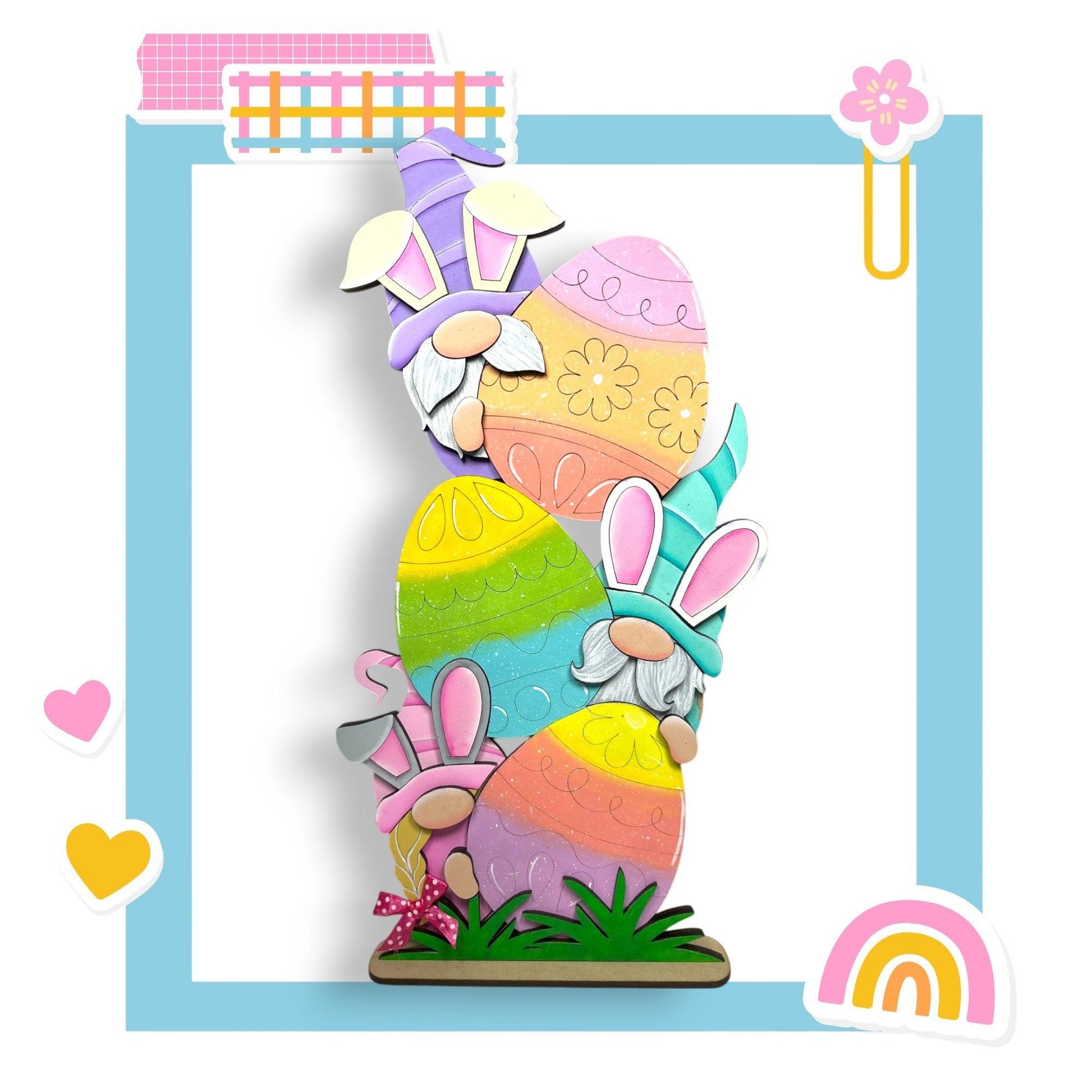 a paper cut out of an easter bunny