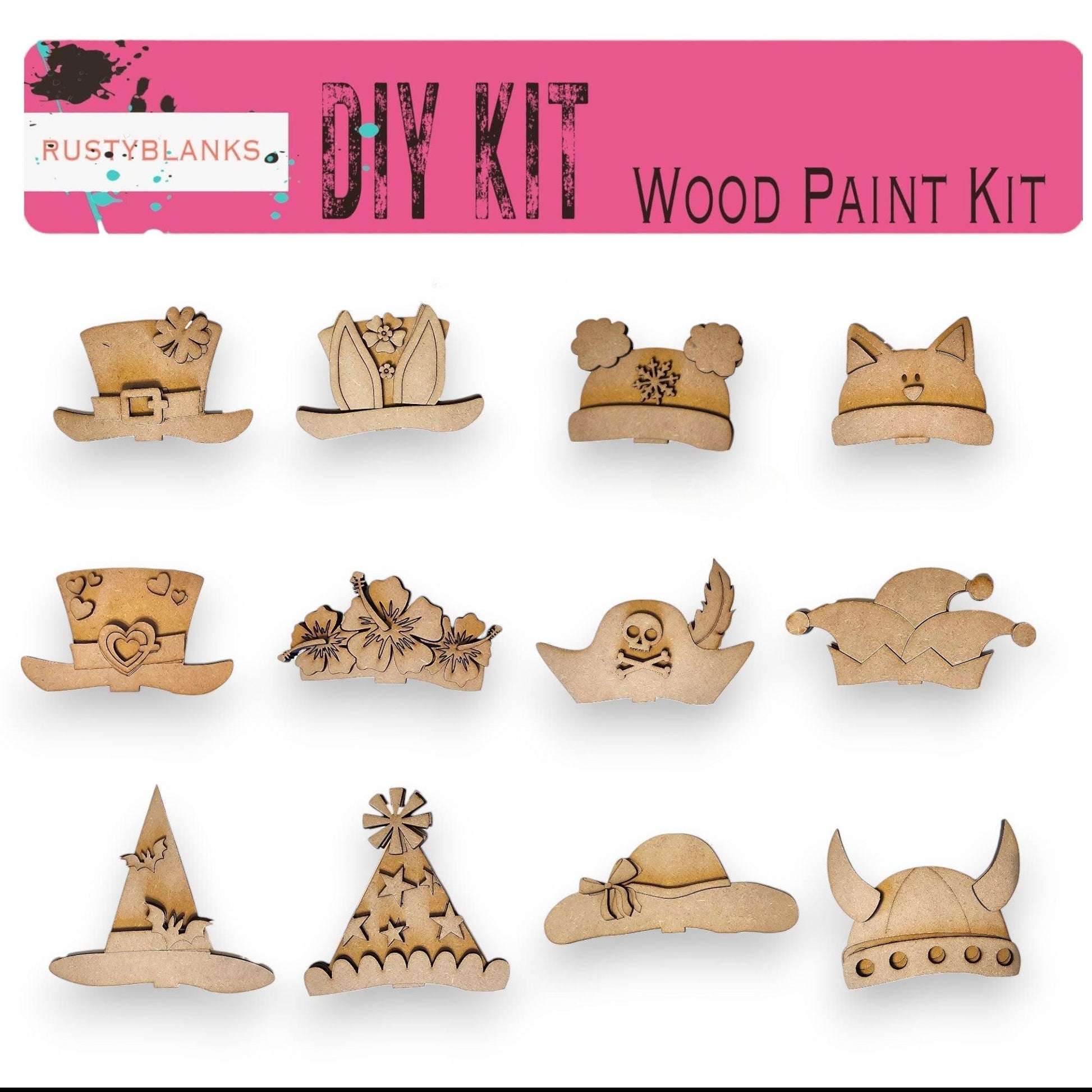 Interchangeable Animal Hats, Party Hats and Bows - RusticFarmhouseDecor