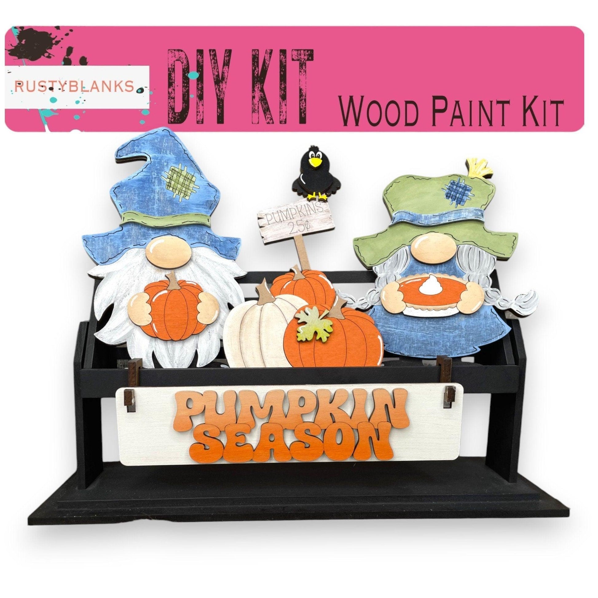 Pumpkin Season Interchangeable for Wagon or Raised Shelf Sitter DIY Kit RusticFarmhouseDecor