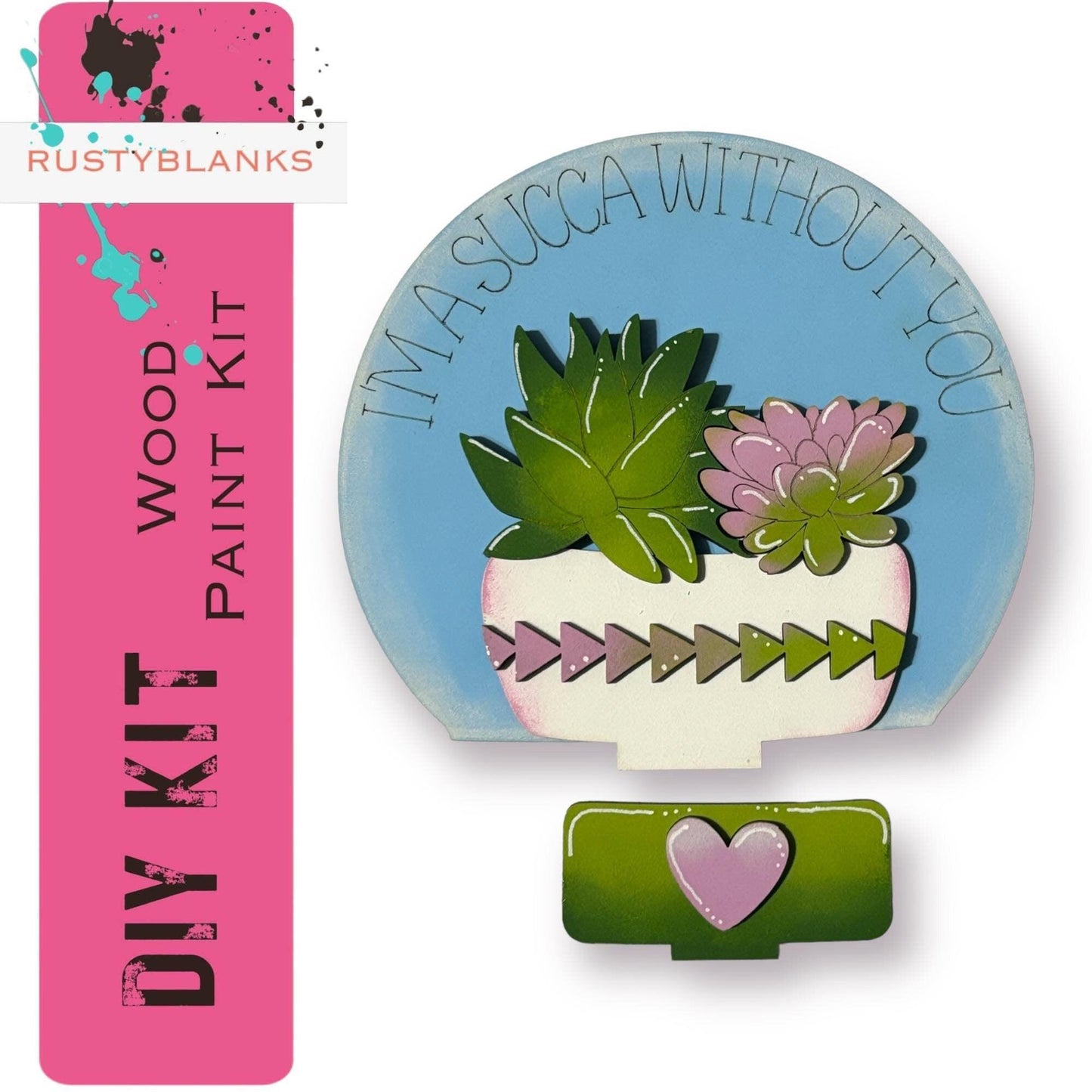 a brooch with a potted plant on top of it