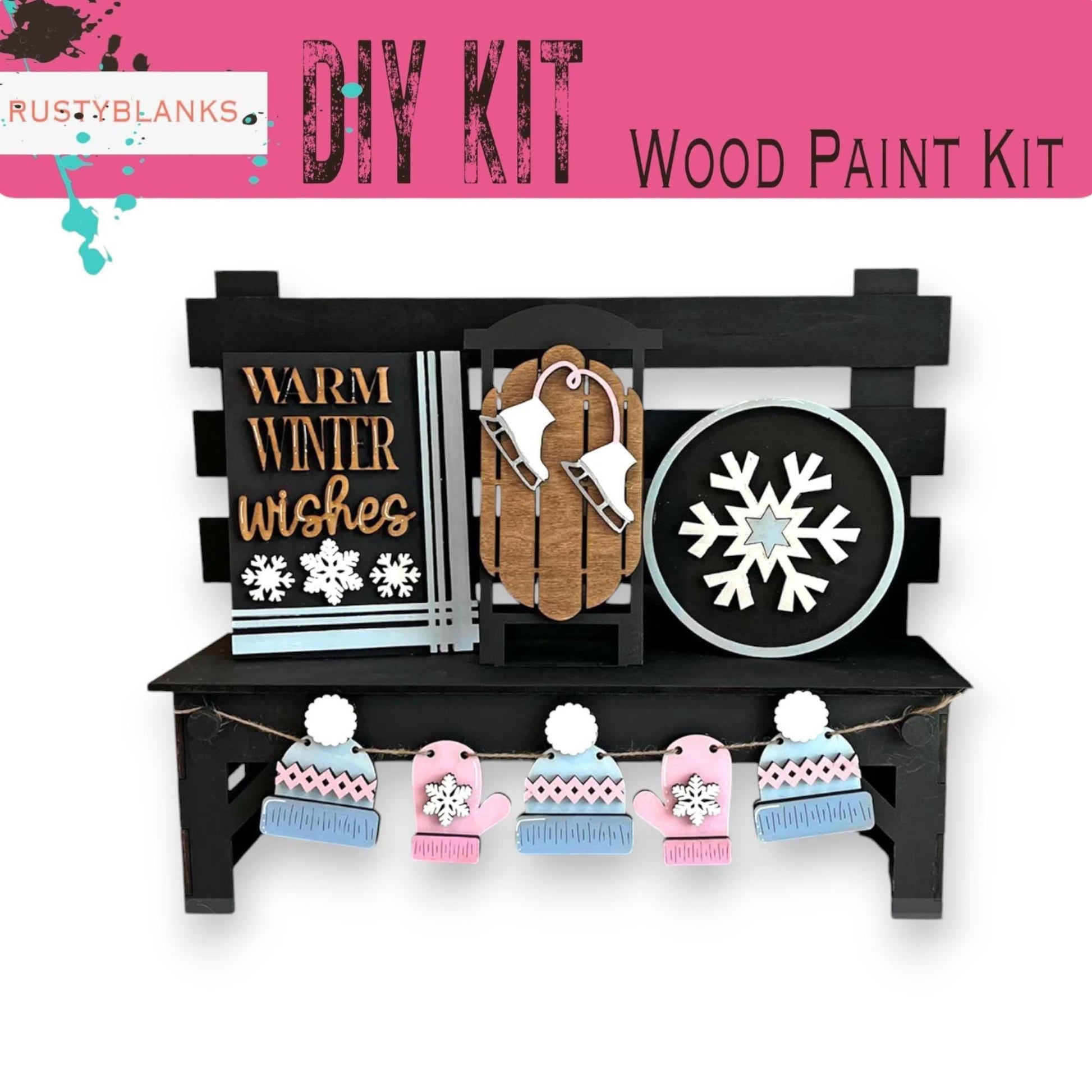 a picture of a wooden paint kit