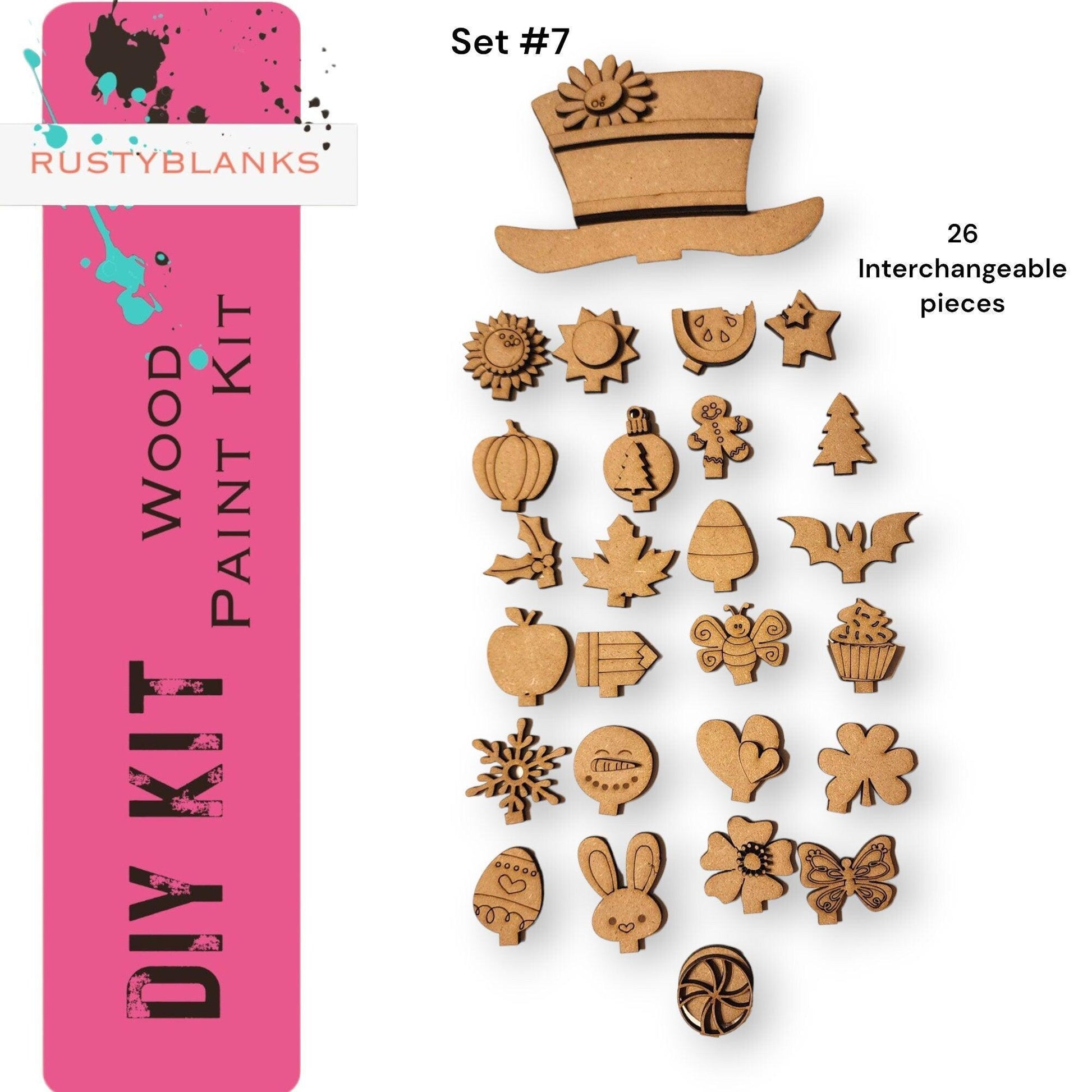 Interchangeable Animal Hats, Party Hats and Bows - RusticFarmhouseDecor