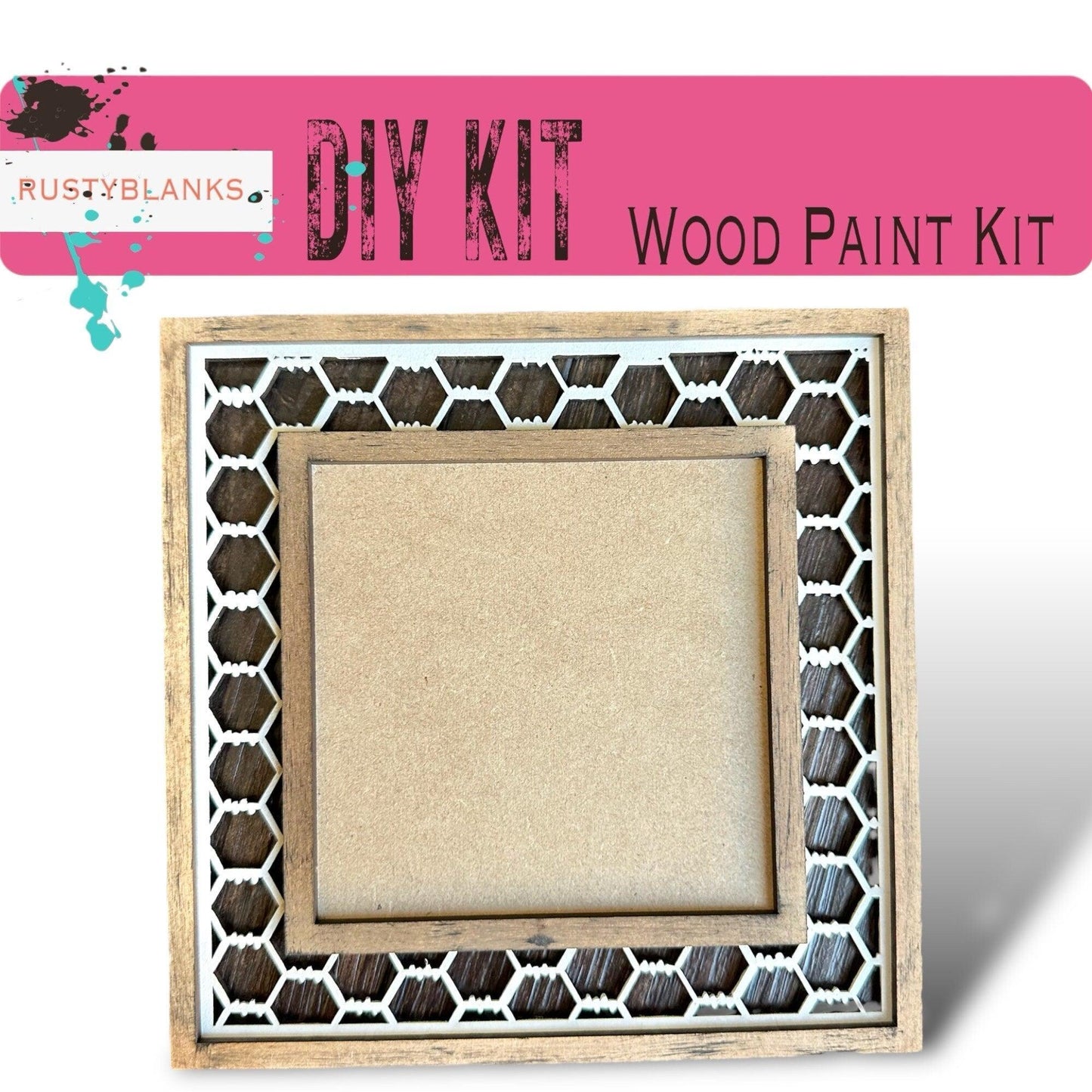 Interchangeable Chicken Wire Tile Holder Set - RusticFarmhouseDecor