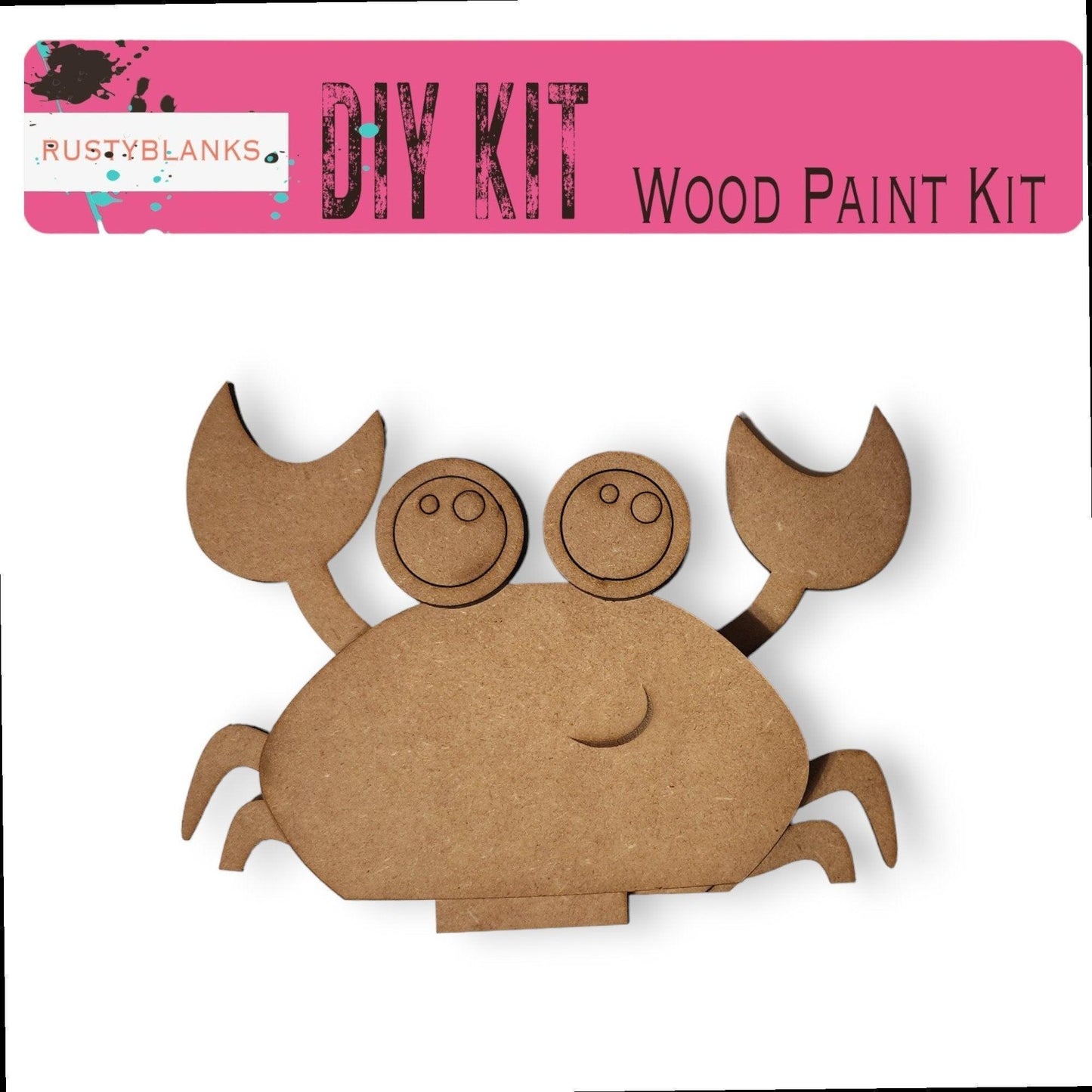 Interchangeable Crab Insert for Flower Basket, Interchangeable Hats, DIY Wood Blanks - RusticFarmhouseDecor