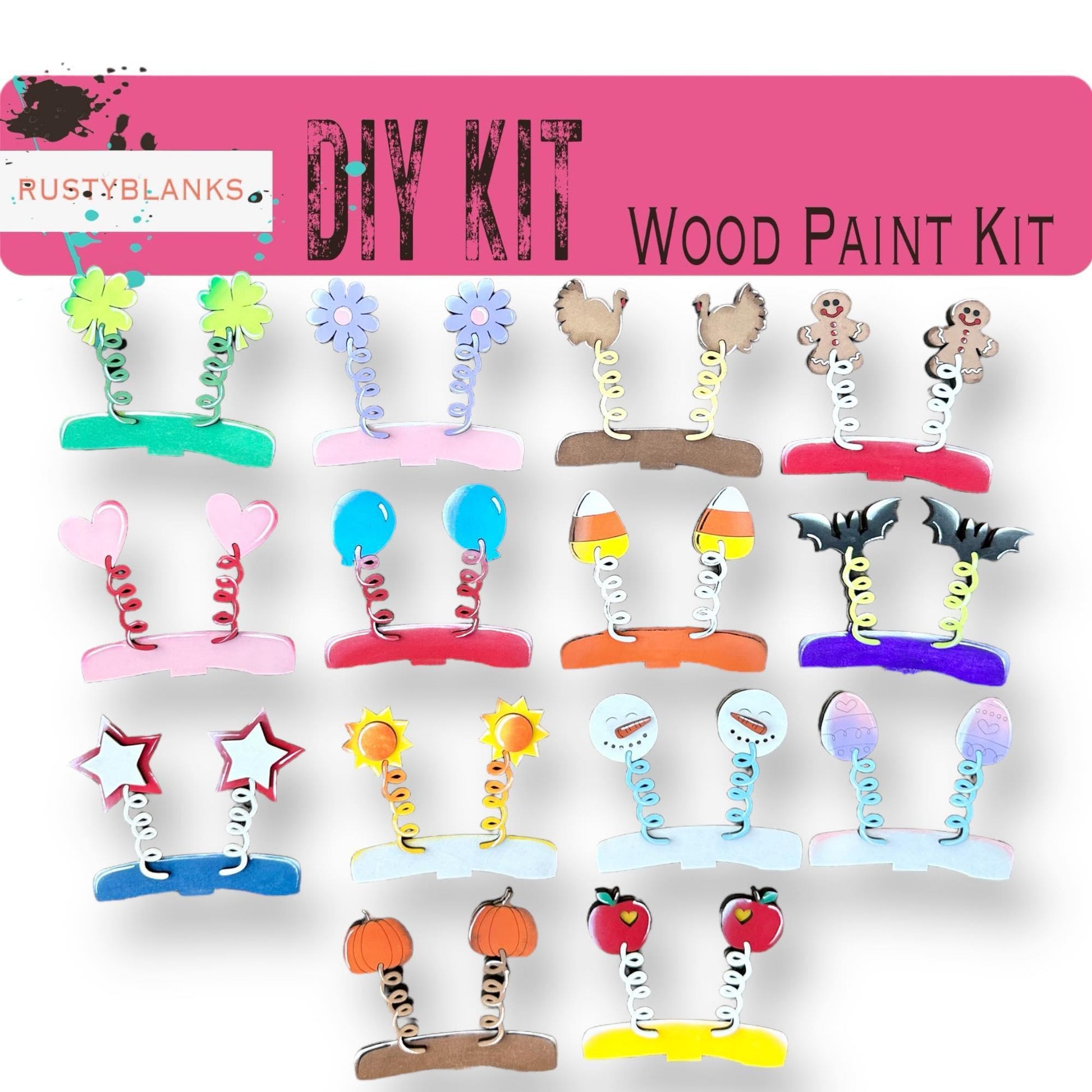 Interchangeable Seasonal Spring Animal Hats, Party Hats and Bows - RusticFarmhouseDecor