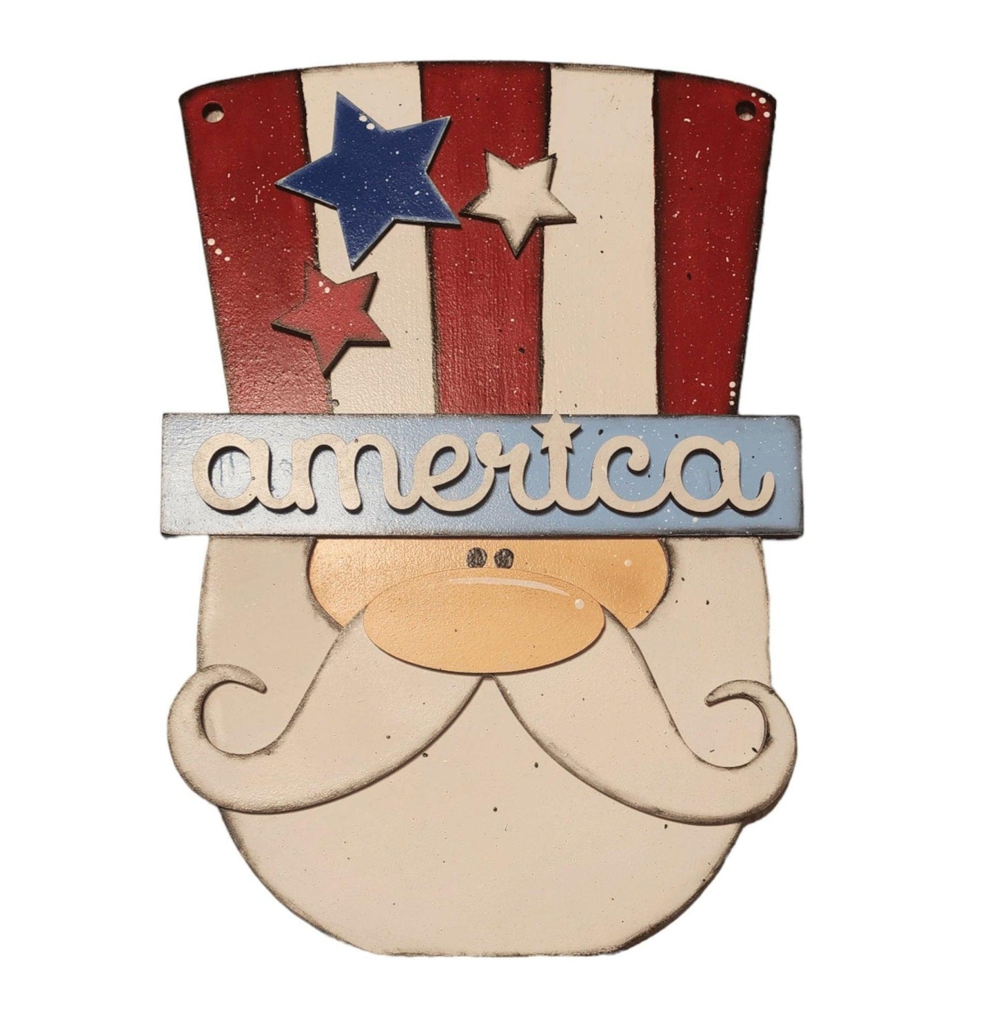 Premade Uncle Sam Door Hanger, - RusticFarmhouseDecor