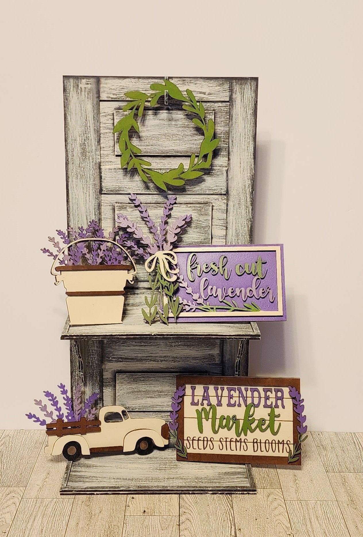Premade Vintage Door Tiered Tray - RusticFarmhouseDecor